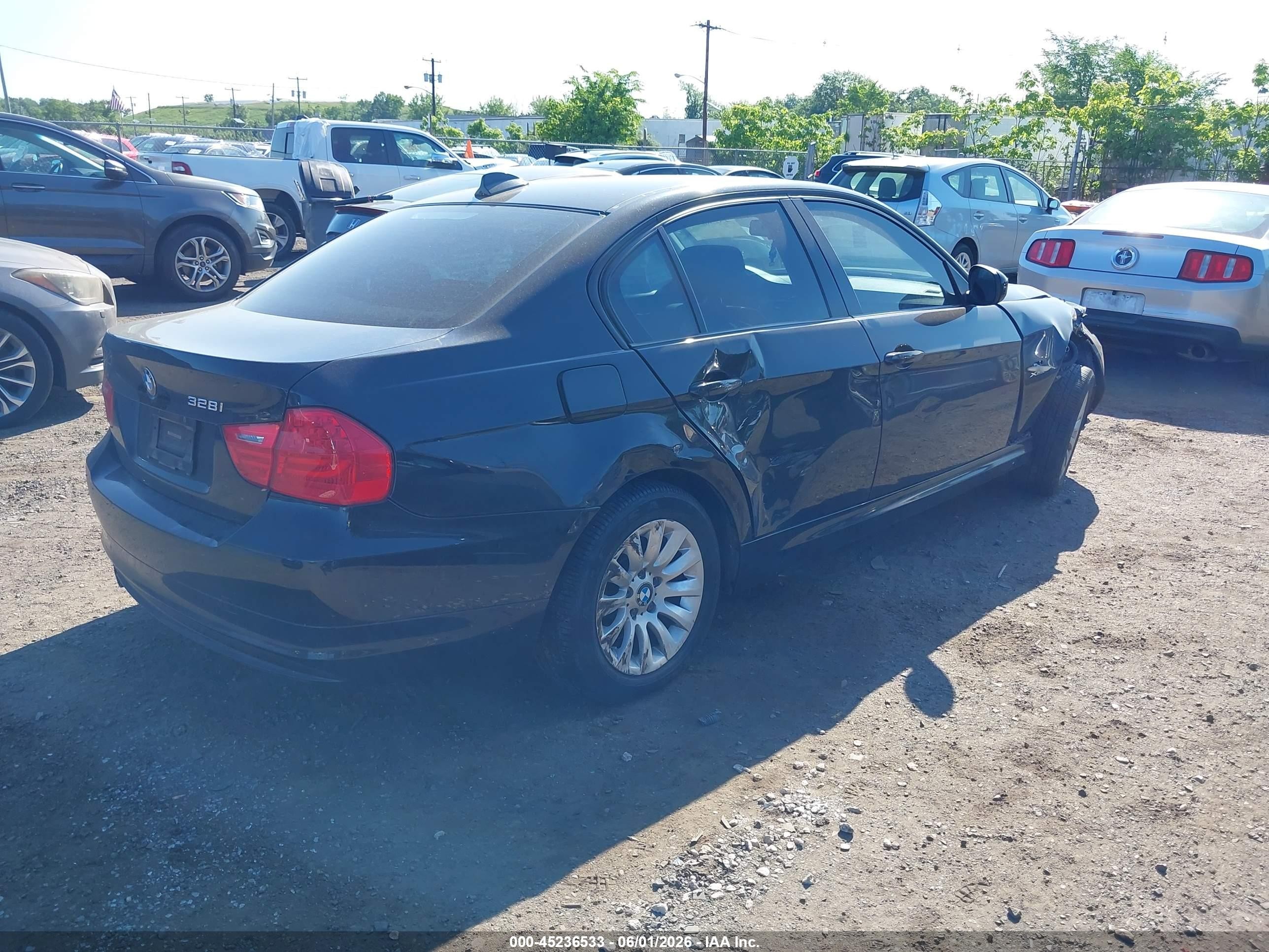 2009 Bmw 328i Xdrive Black vin: WBAPK73539A453641