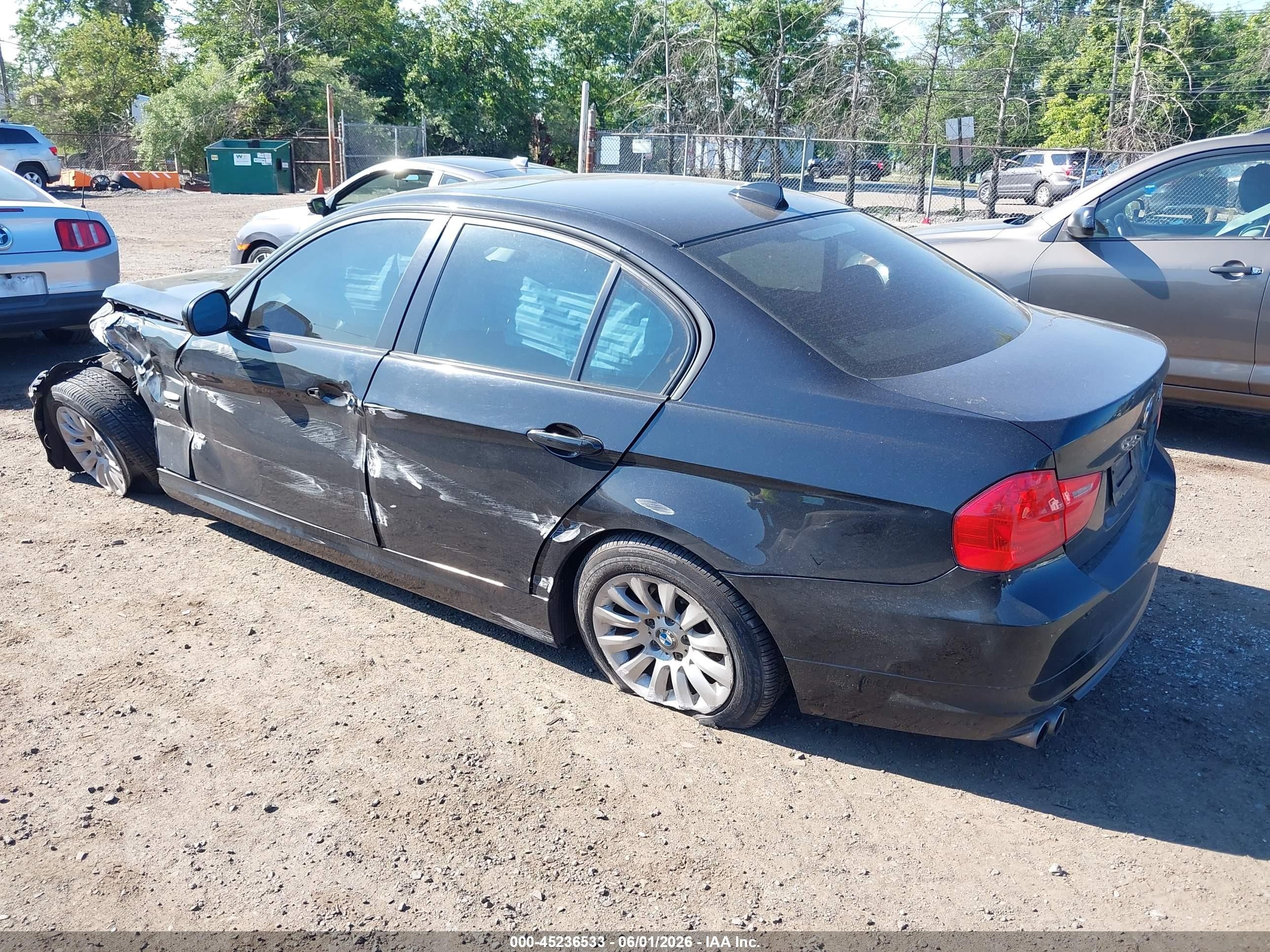 2009 Bmw 328i Xdrive Black vin: WBAPK73539A453641