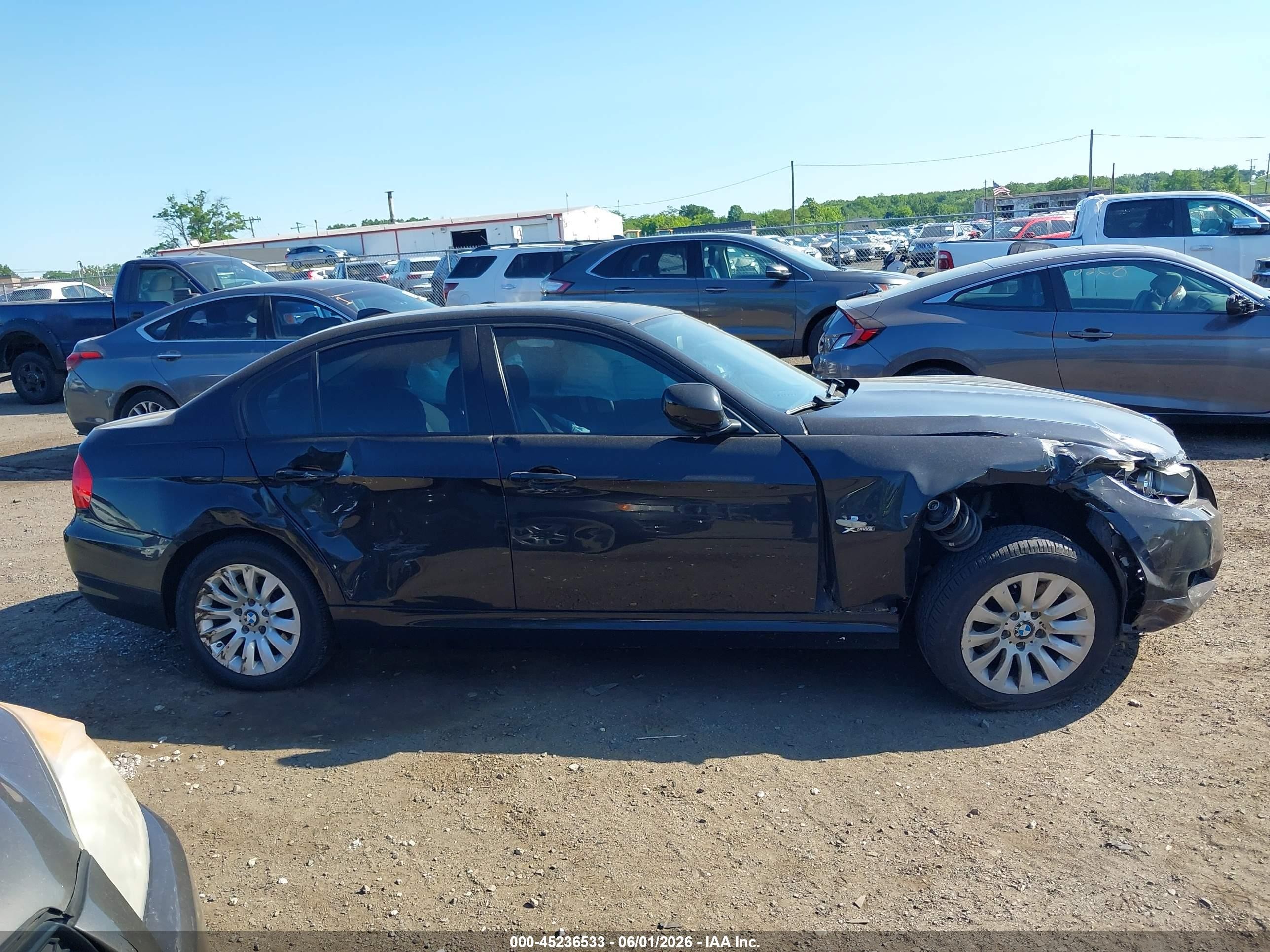 2009 Bmw 328i Xdrive Black vin: WBAPK73539A453641