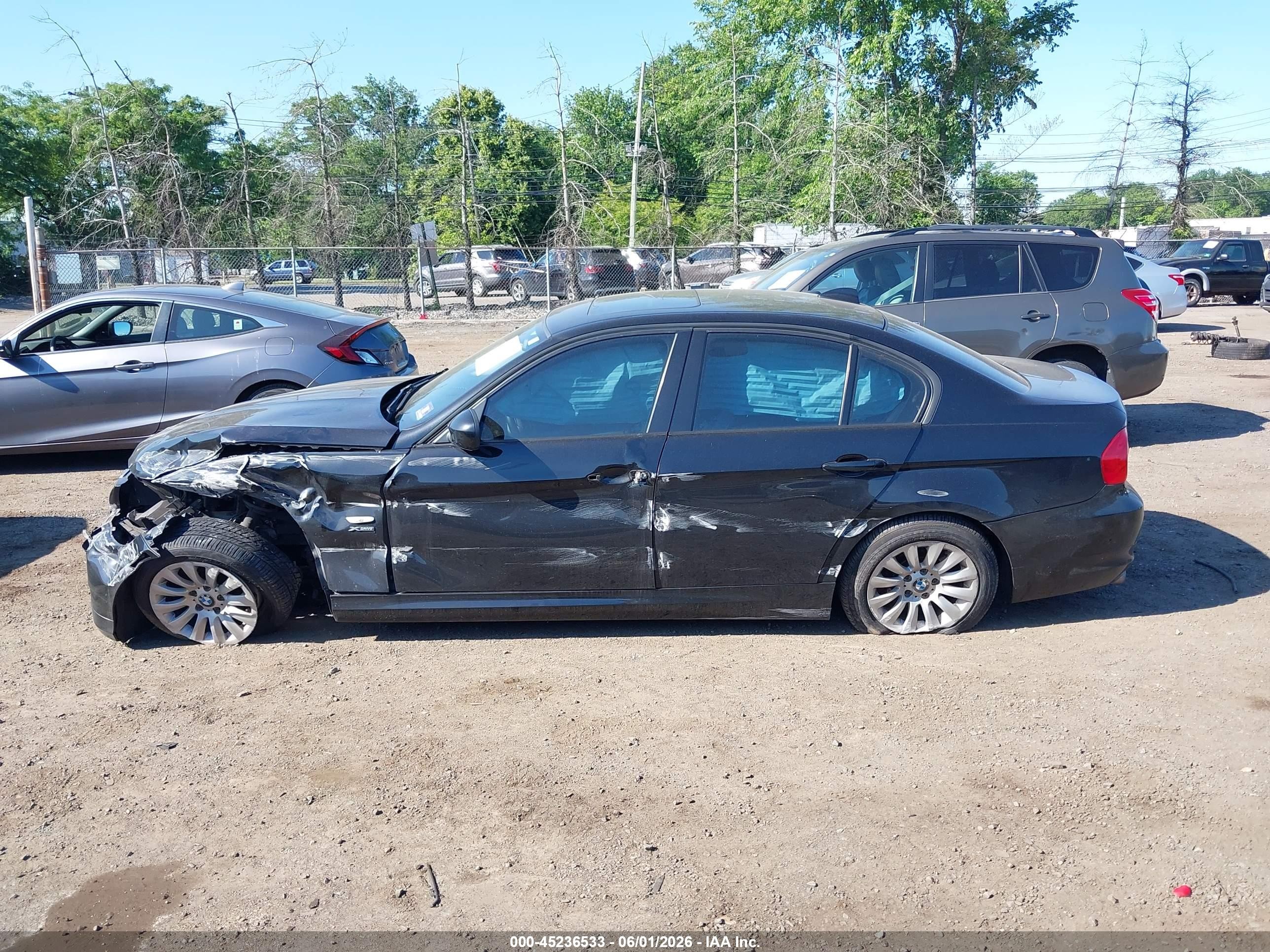 2009 Bmw 328i Xdrive Black vin: WBAPK73539A453641