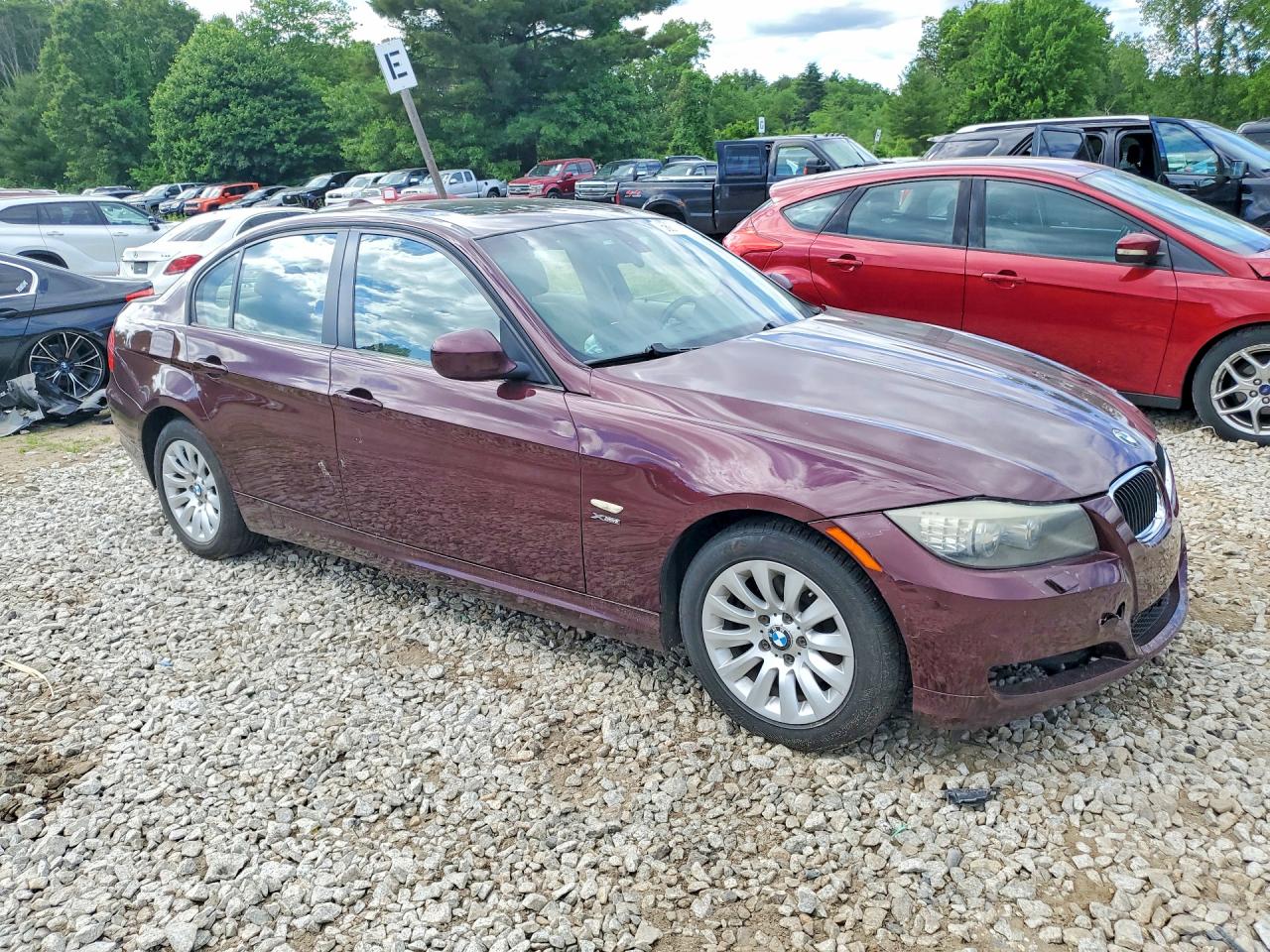 2009 Bmw 328 Xi Red vin: WBAPK73569A452662
