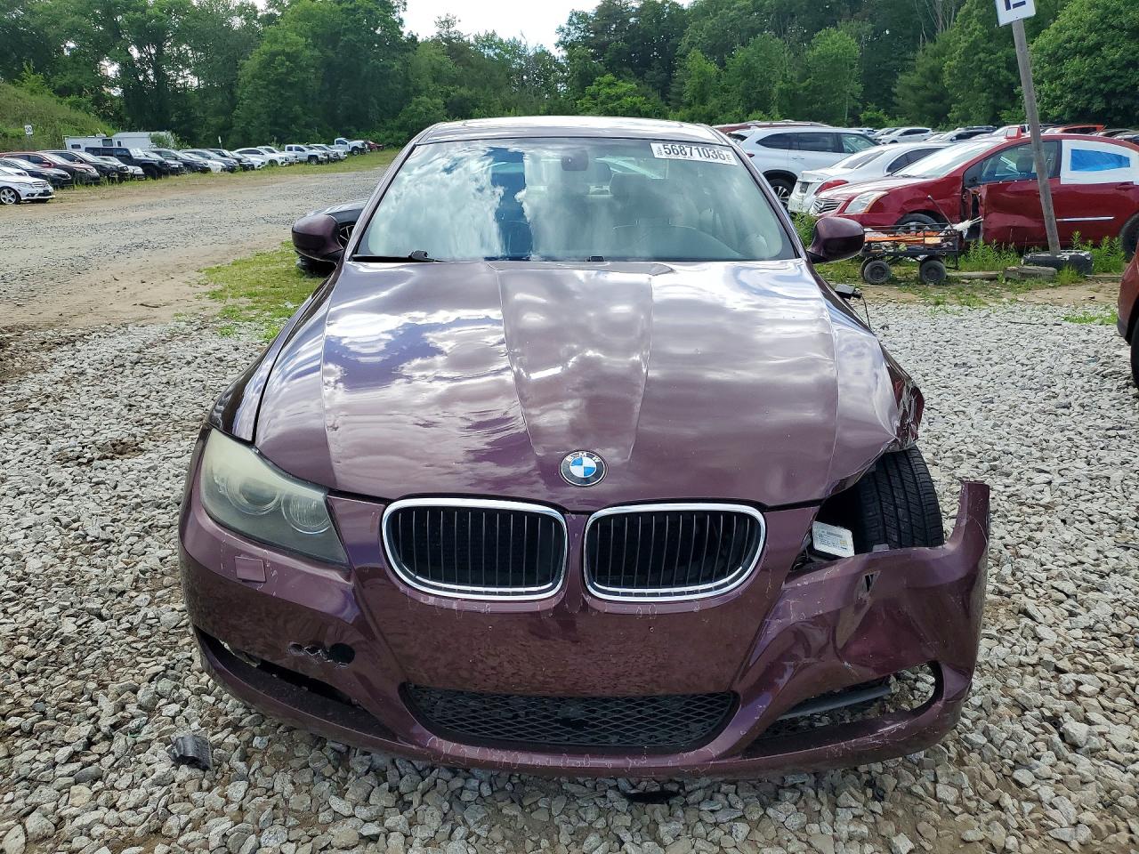 2009 Bmw 328 Xi Red vin: WBAPK73569A452662