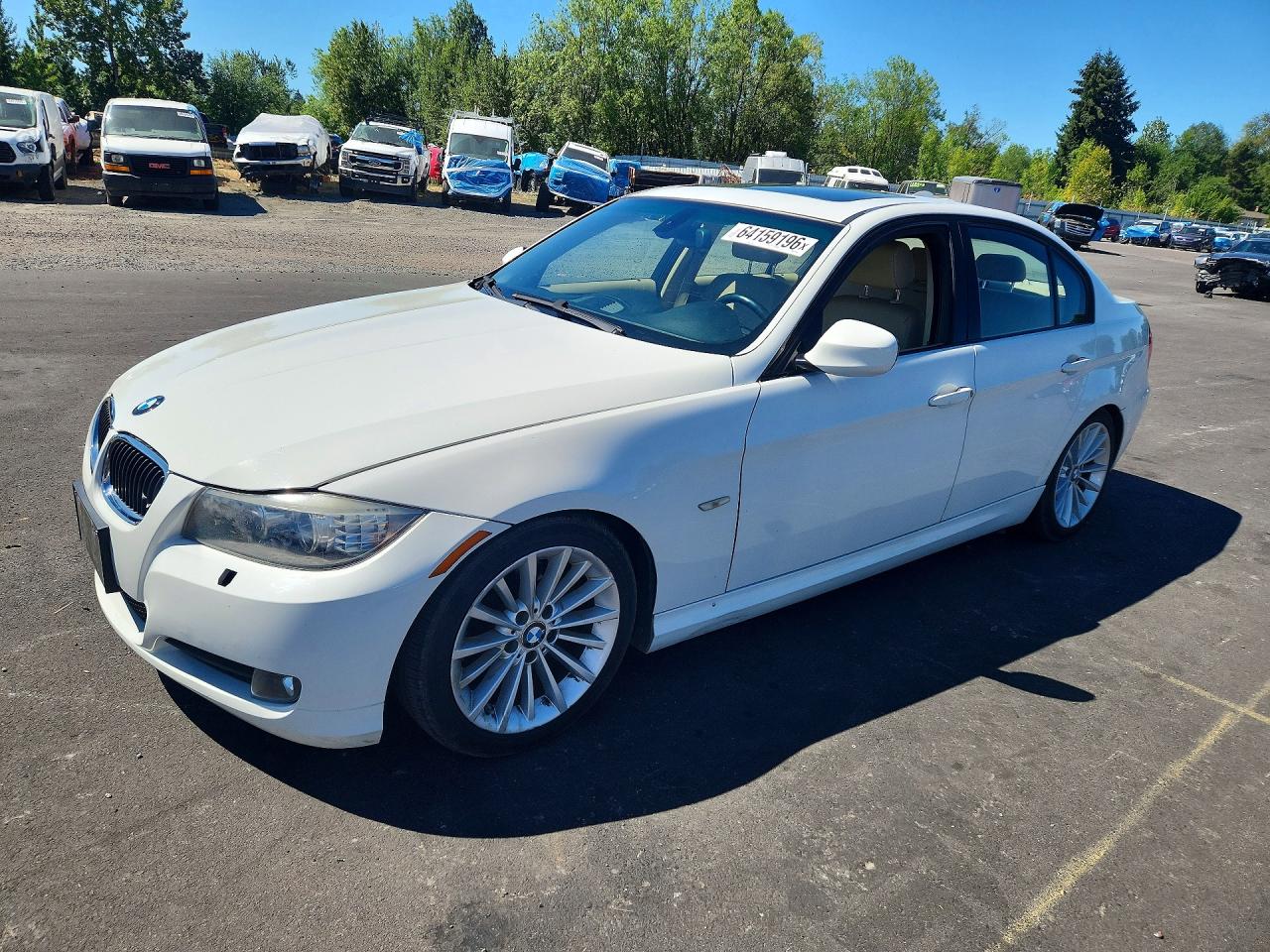 2009 Bmw 328 Xi White vin: WBAPK73569A455965