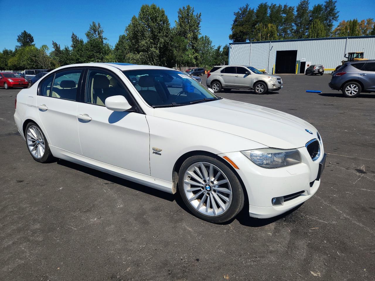 2009 Bmw 328 Xi White vin: WBAPK73569A455965