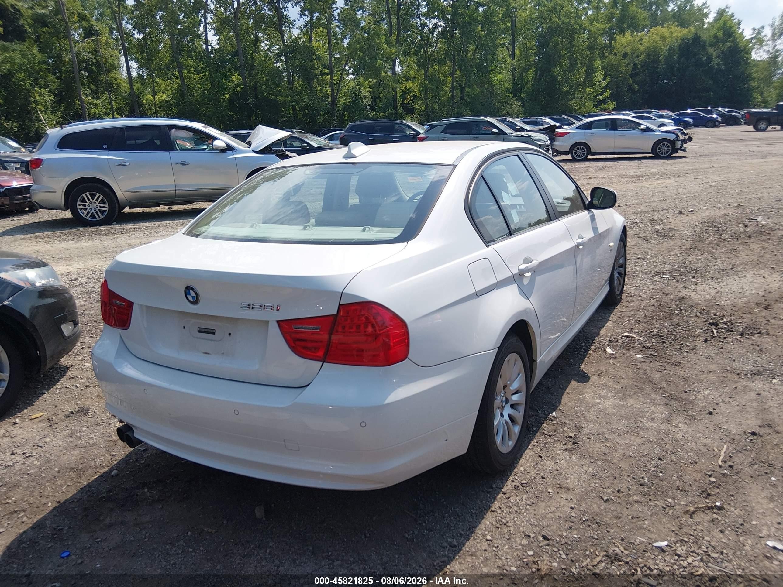 2009 Bmw 328i Xdrive White vin: WBAPK73589A450878
