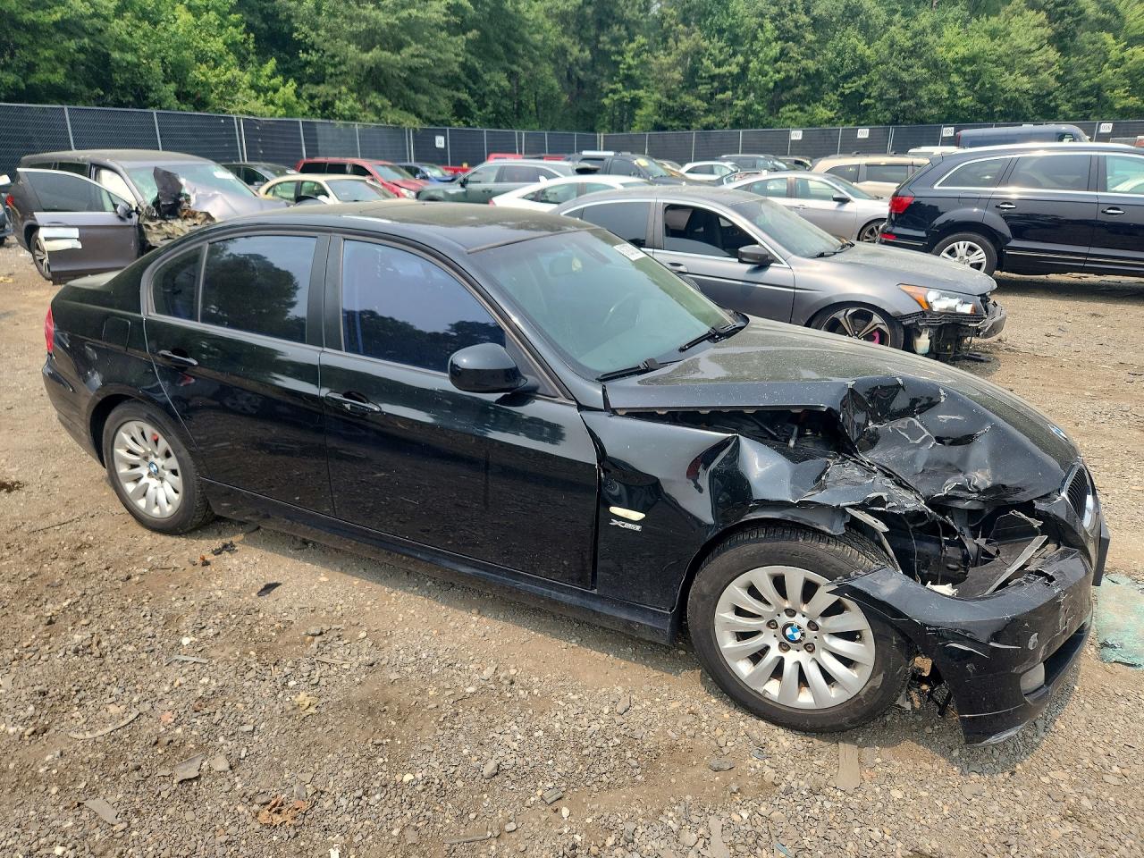 2009 Bmw 328 Xi Black vin: WBAPK735X9A453393