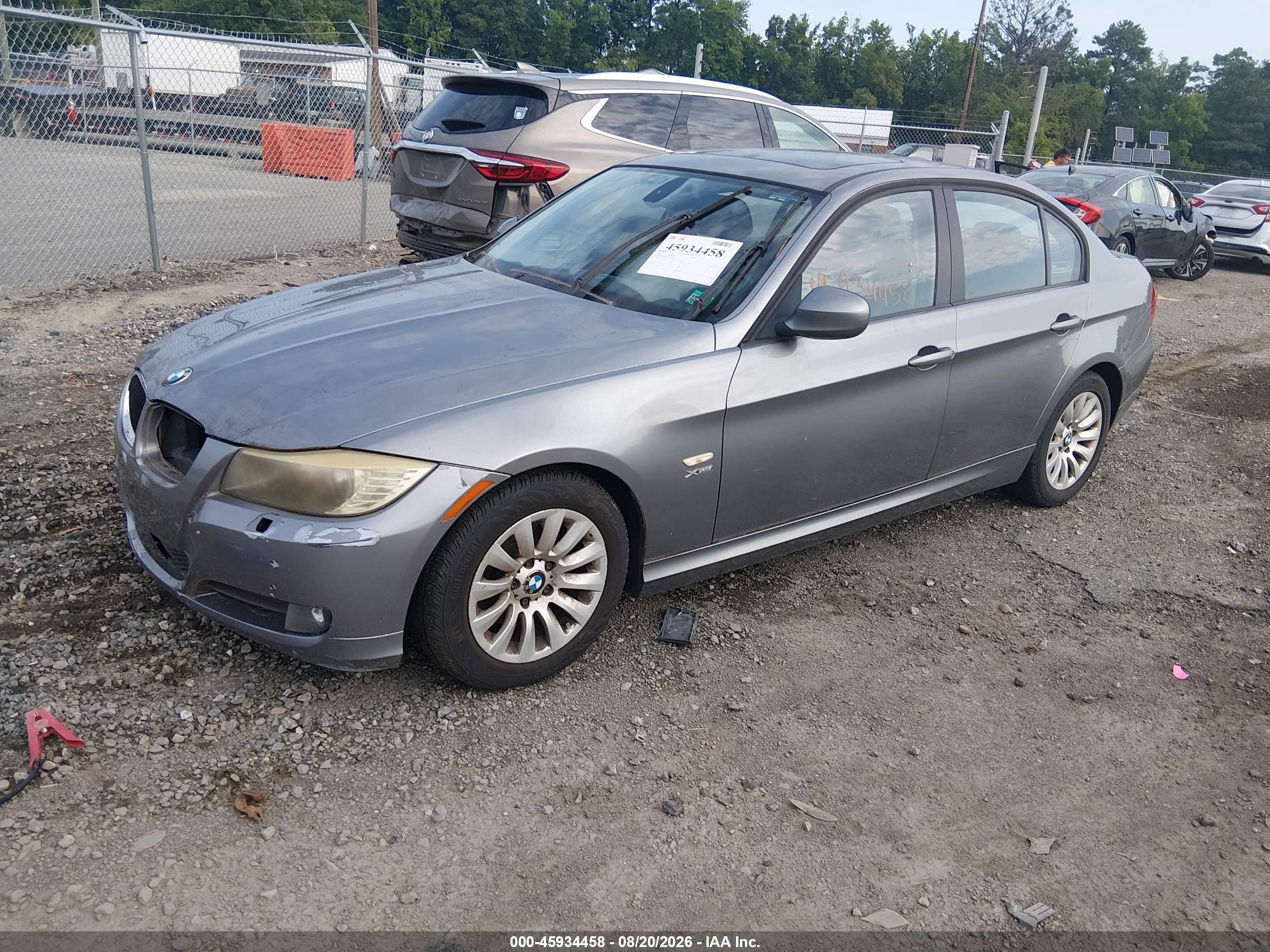 2009 Bmw 328i Xdrive Gray vin: WBAPK735X9A456696