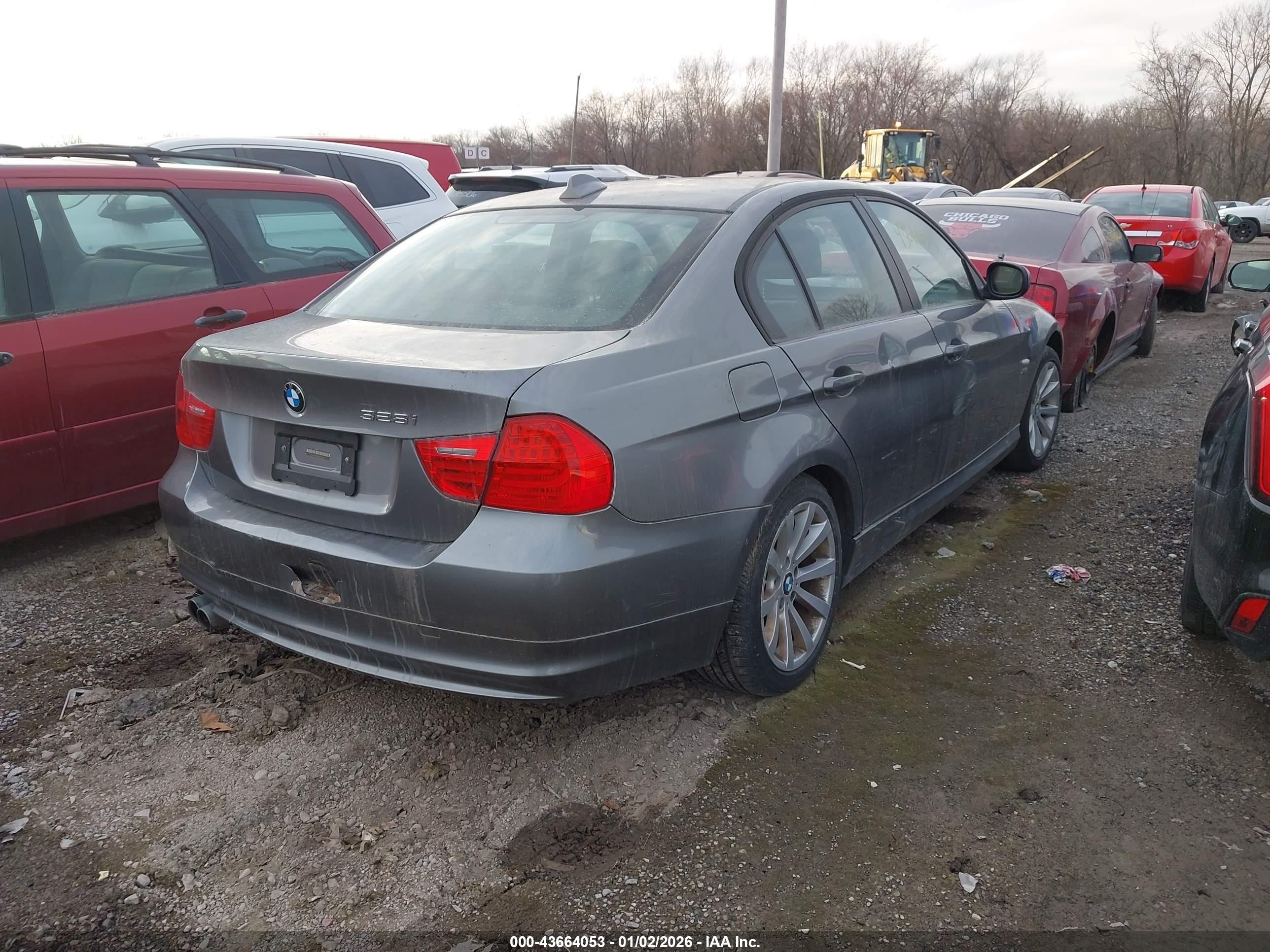 2011 Bmw 328i Xdrive Silver vin: WBAPK7C50BA463842