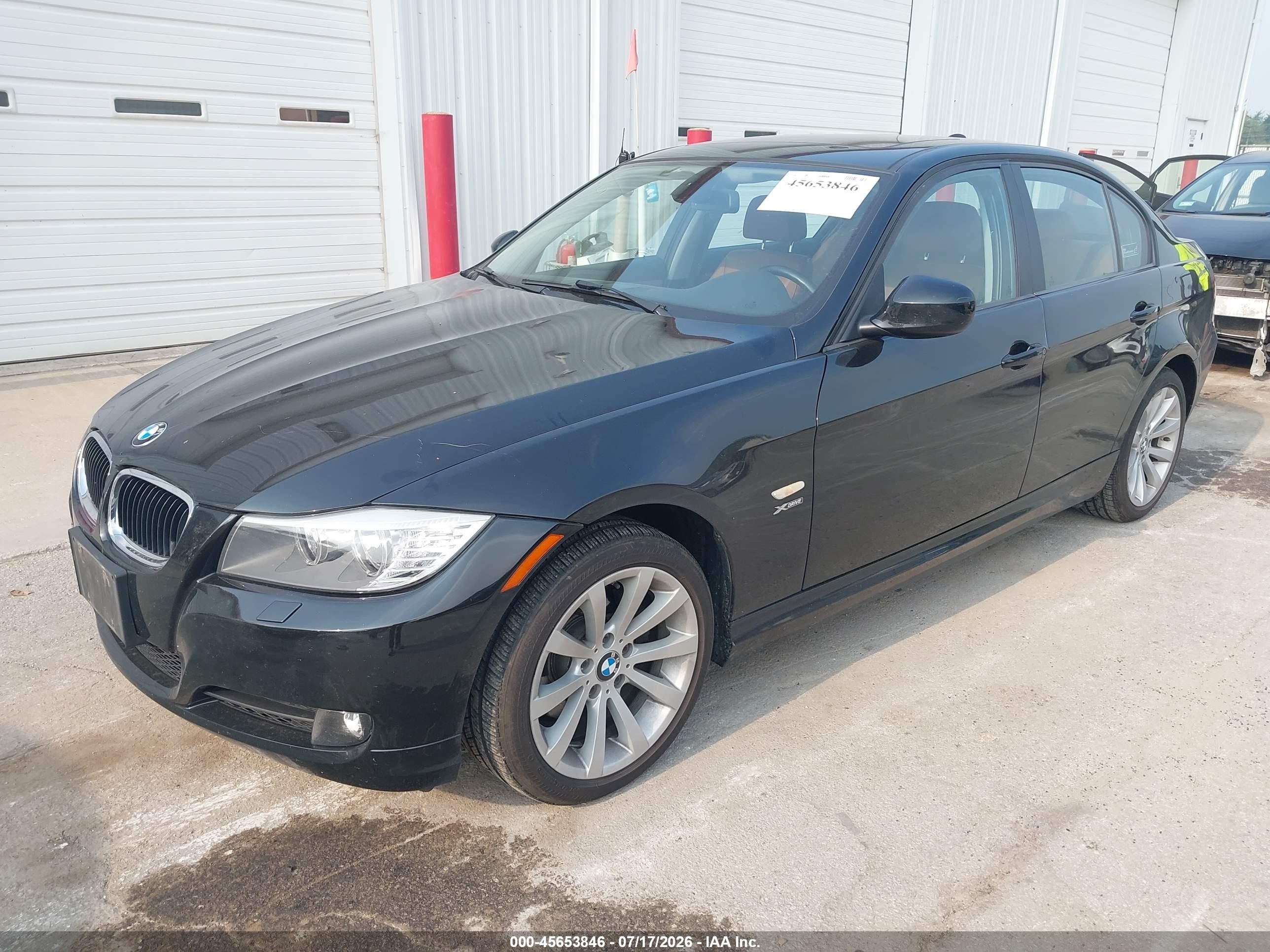 2011 Bmw 328i Xdrive Black vin: WBAPK7C50BA816368