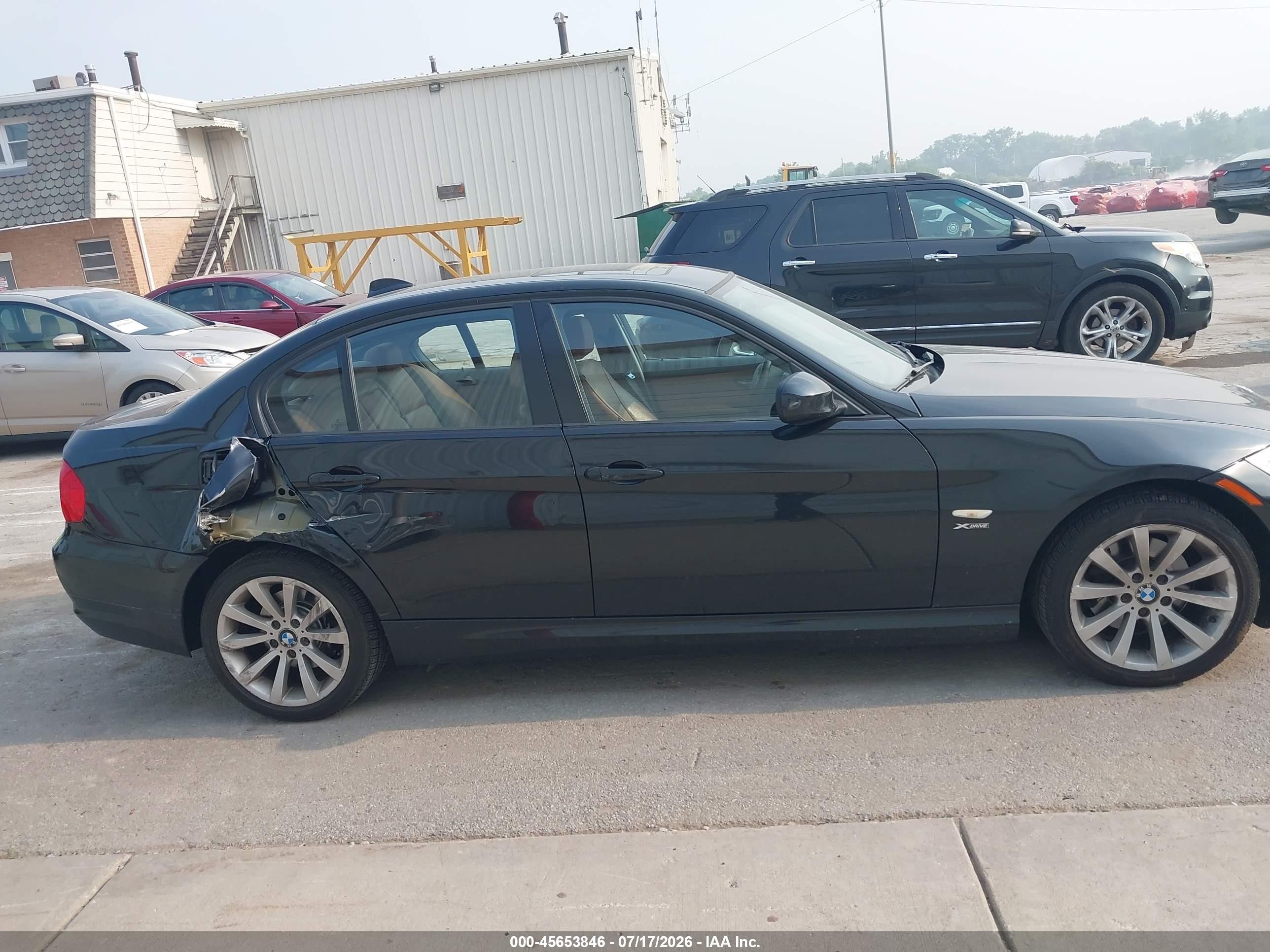 2011 Bmw 328i Xdrive Black vin: WBAPK7C50BA816368
