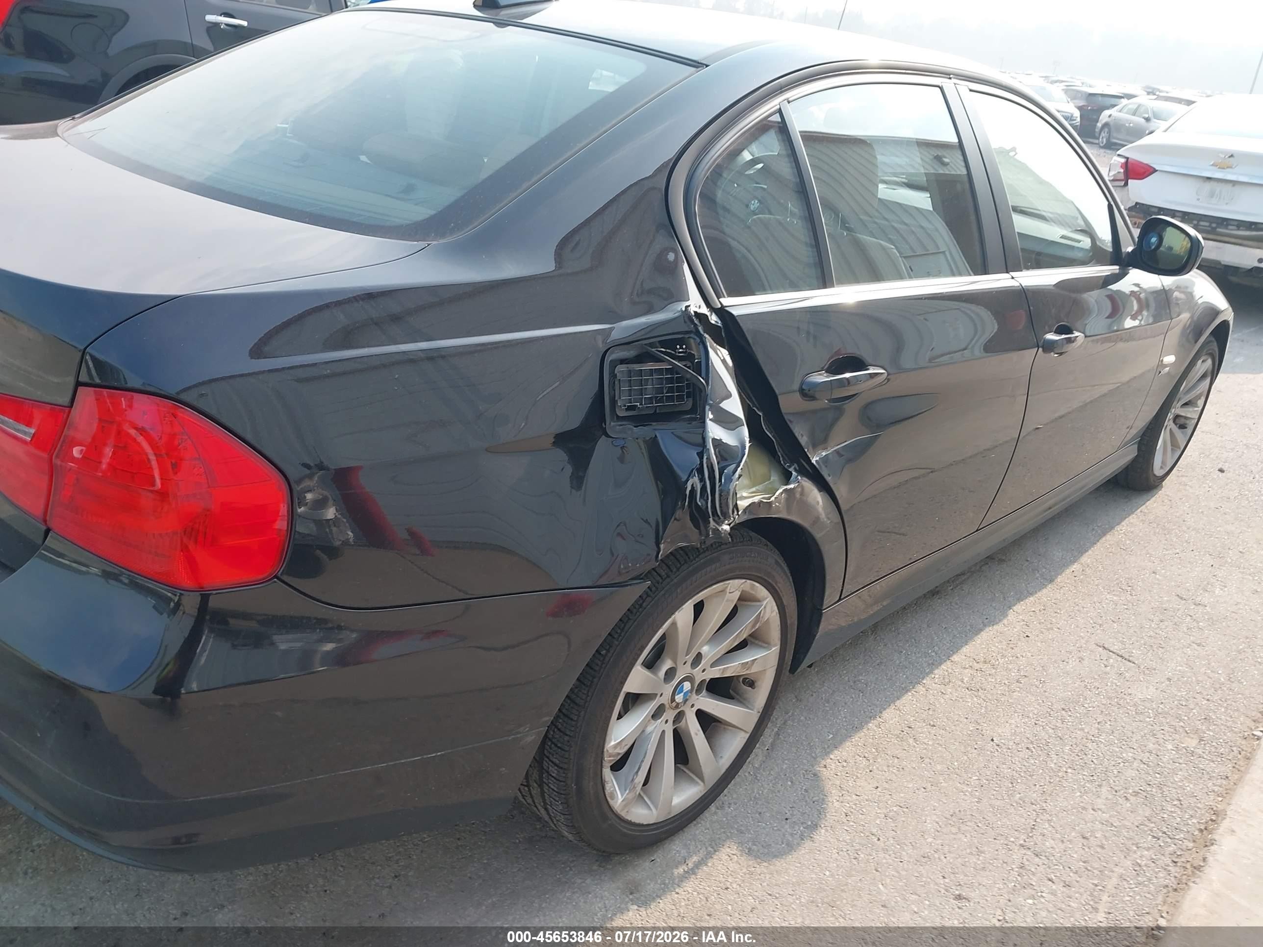 2011 Bmw 328i Xdrive Black vin: WBAPK7C50BA816368