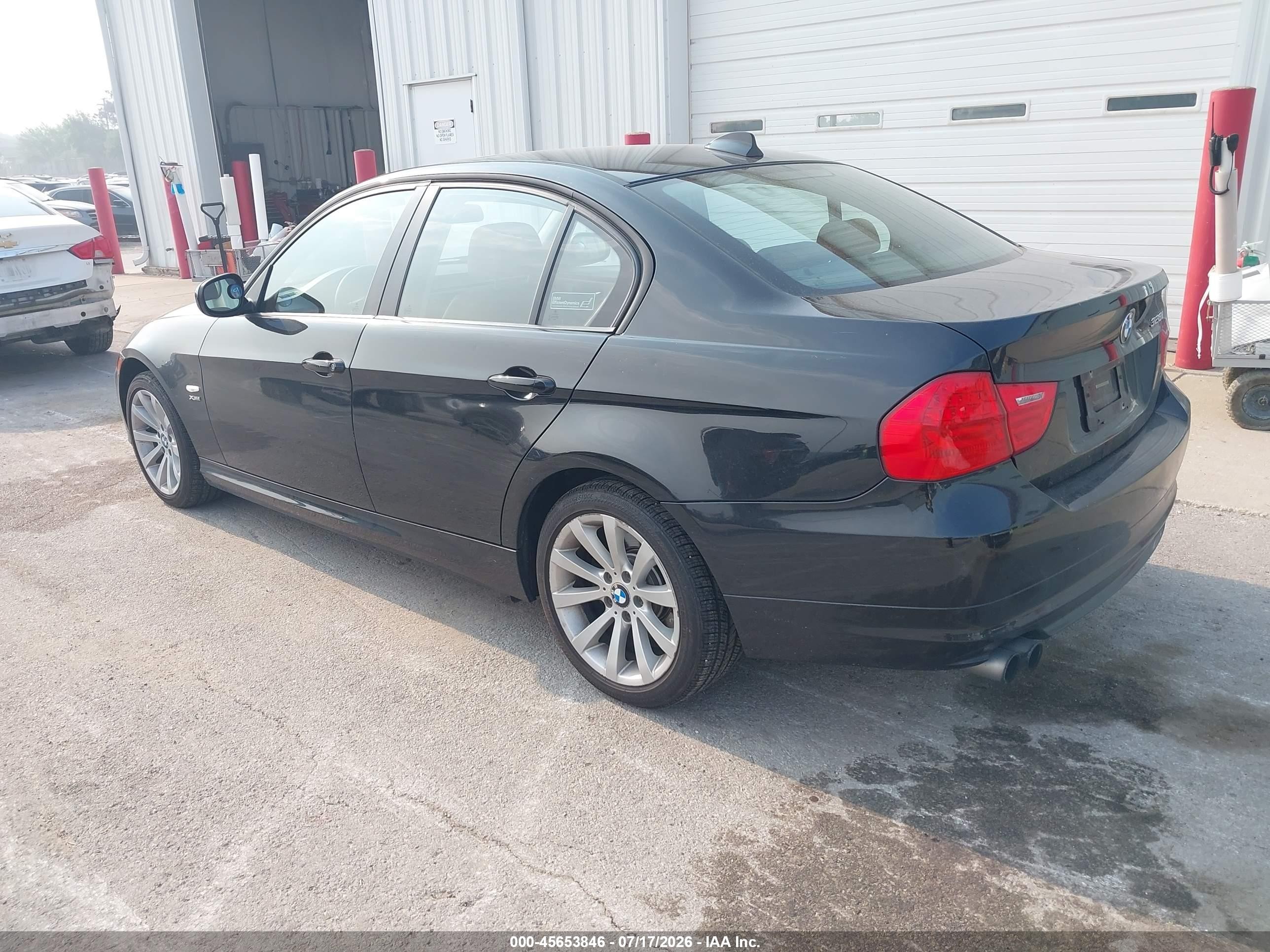 2011 Bmw 328i Xdrive Black vin: WBAPK7C50BA816368