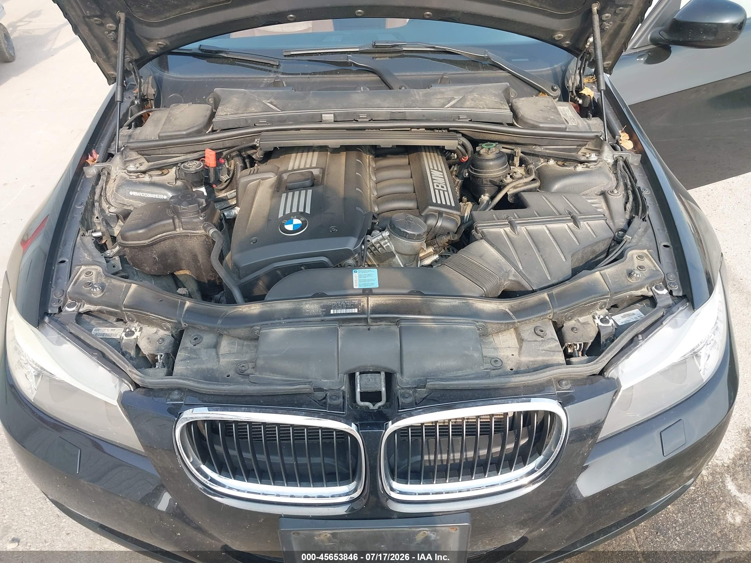 2011 Bmw 328i Xdrive Black vin: WBAPK7C50BA816368