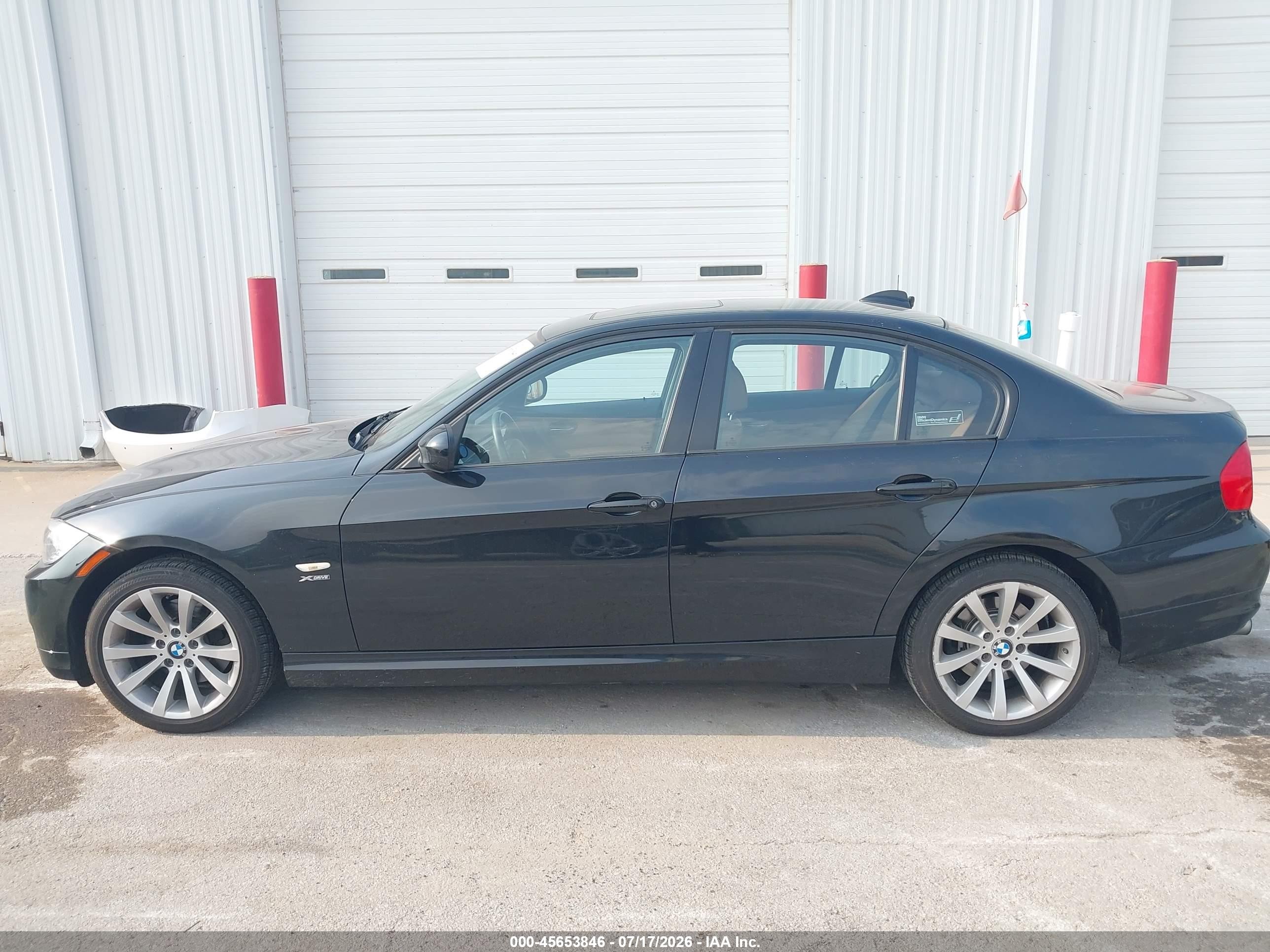 2011 Bmw 328i Xdrive Black vin: WBAPK7C50BA816368