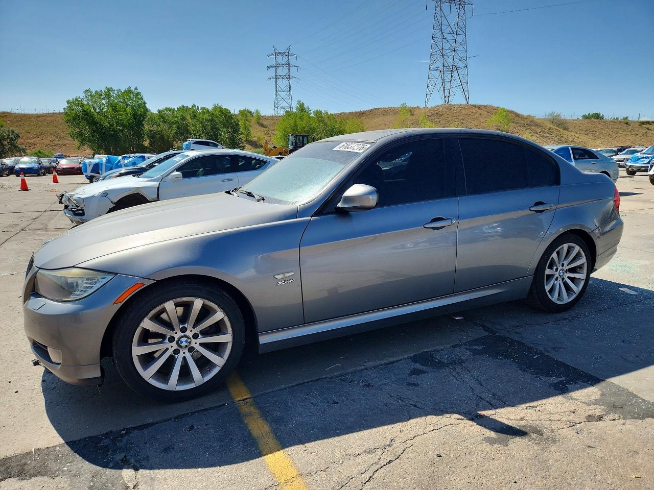 2011 Bmw 328 Xi Gray vin: WBAPK7C50BA821151