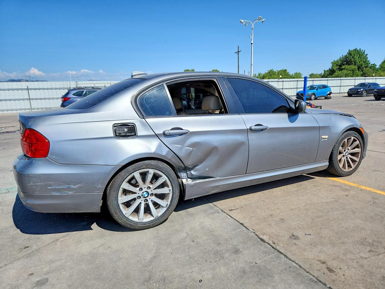 2011 Bmw 328 Xi Gray vin: WBAPK7C50BA821151