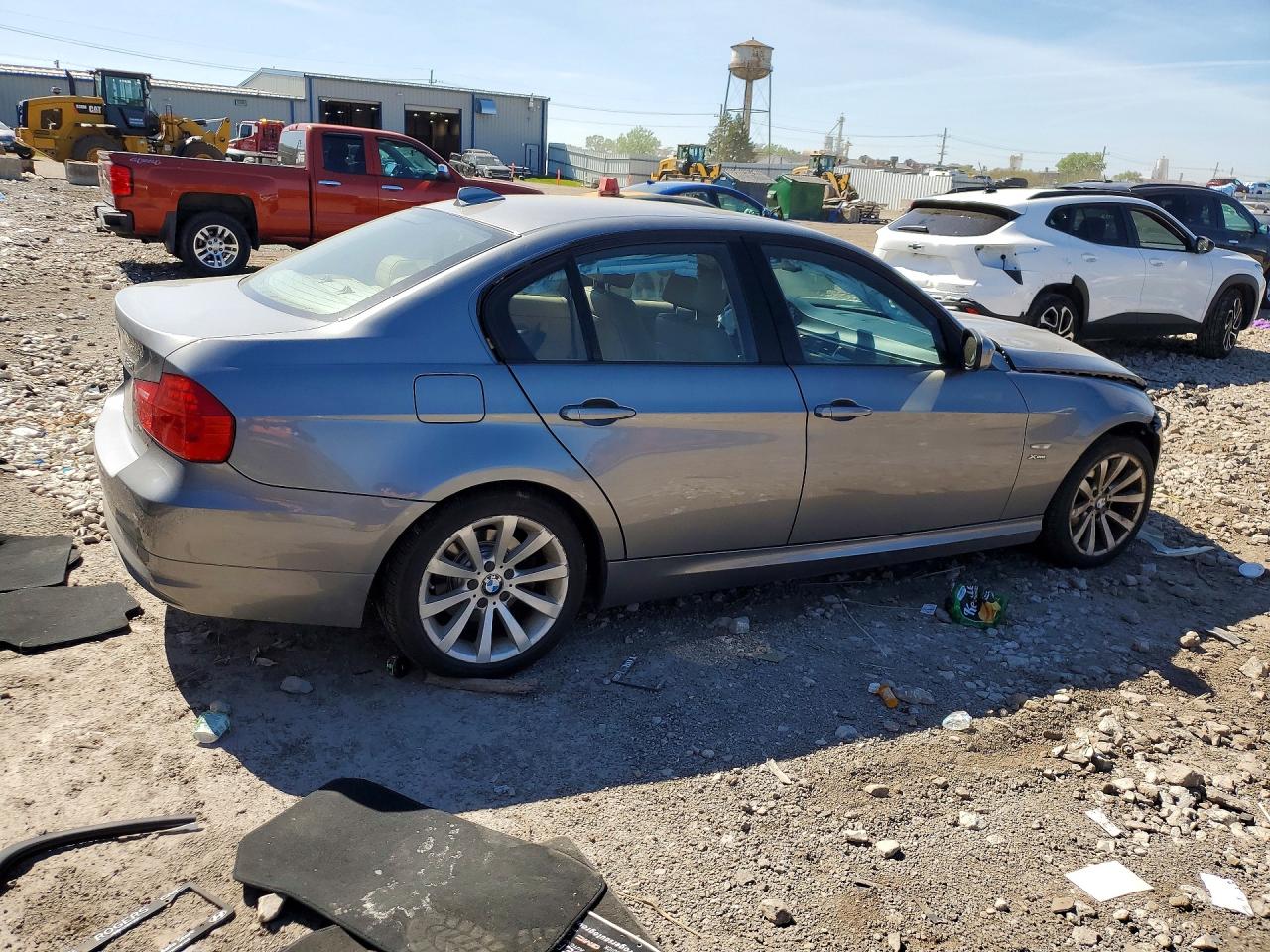 2011 Bmw 328 Xi Gray vin: WBAPK7C50BA975004
