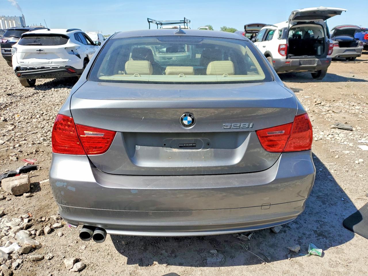 2011 Bmw 328 Xi Gray vin: WBAPK7C50BA975004