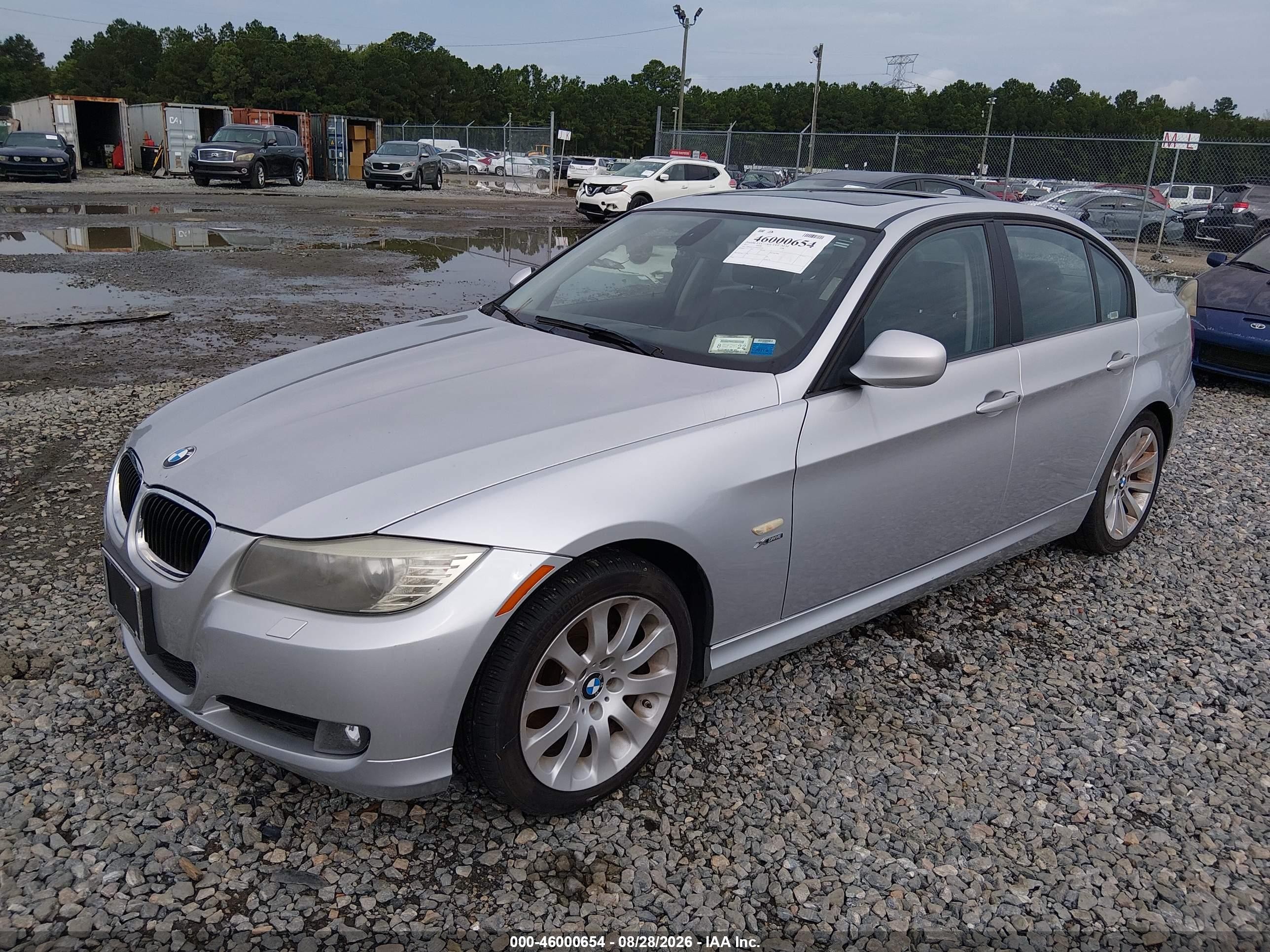 2011 Bmw 328i Xdrive Silver vin: WBAPK7C51BA975139