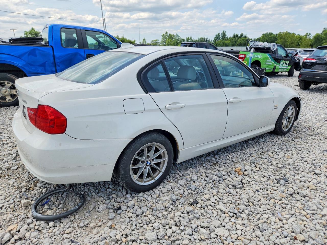 2010 Bmw 328 Xi White vin: WBAPK7C52AA458429