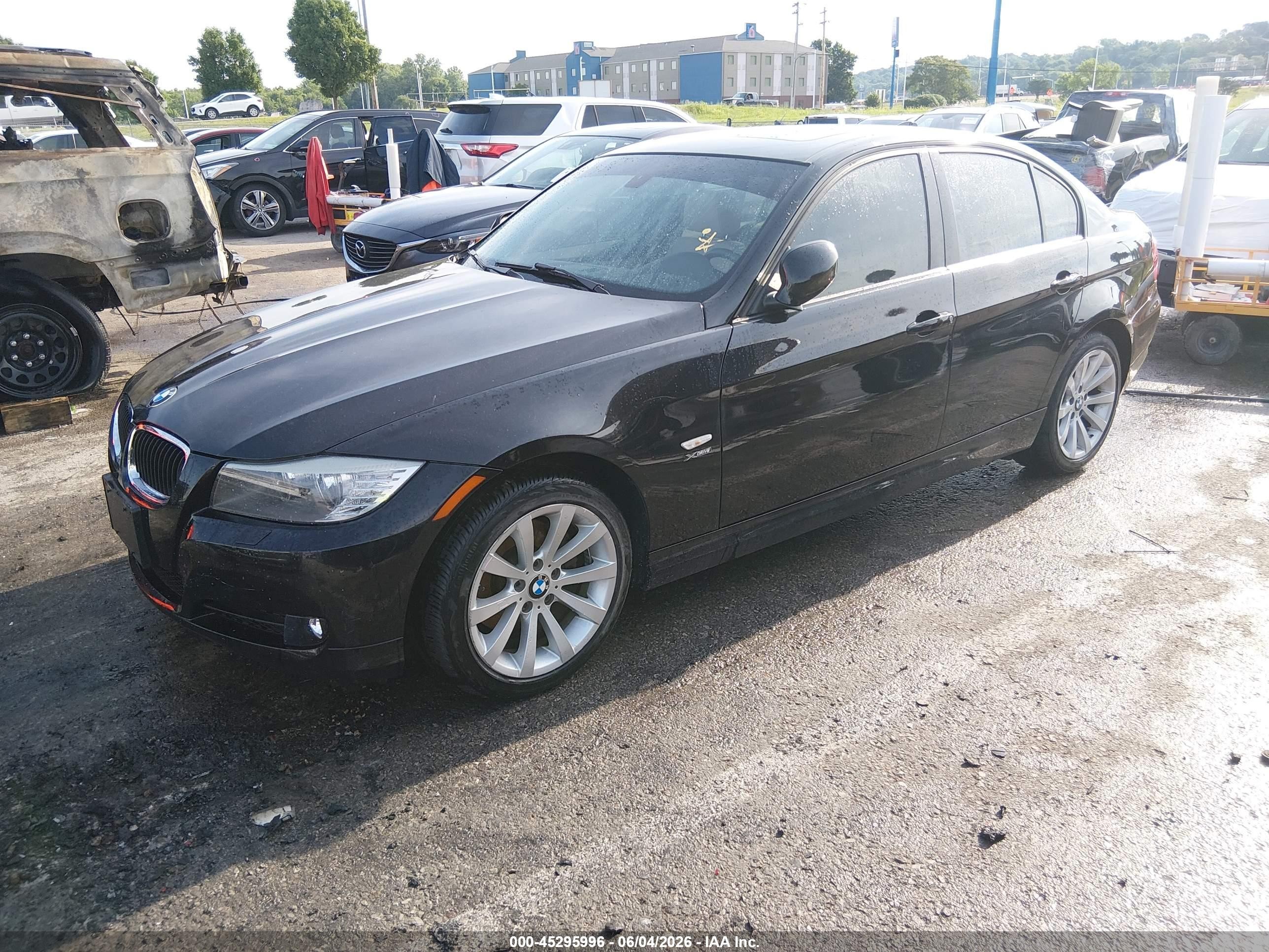 2011 Bmw 328i Xdrive Black vin: WBAPK7C52BA970810