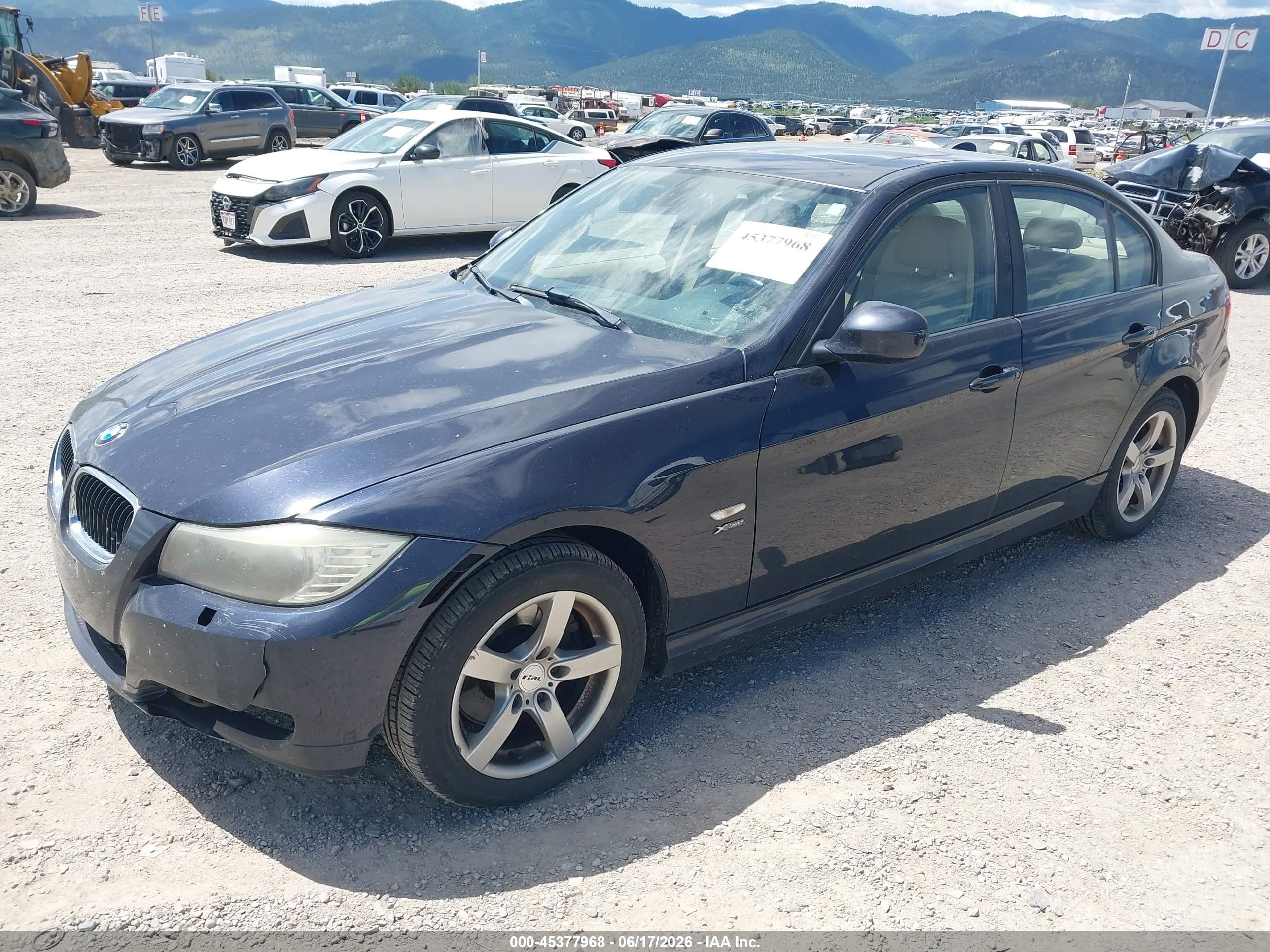 2010 Bmw 328i Xdrive Blue vin: WBAPK7C53AA771361
