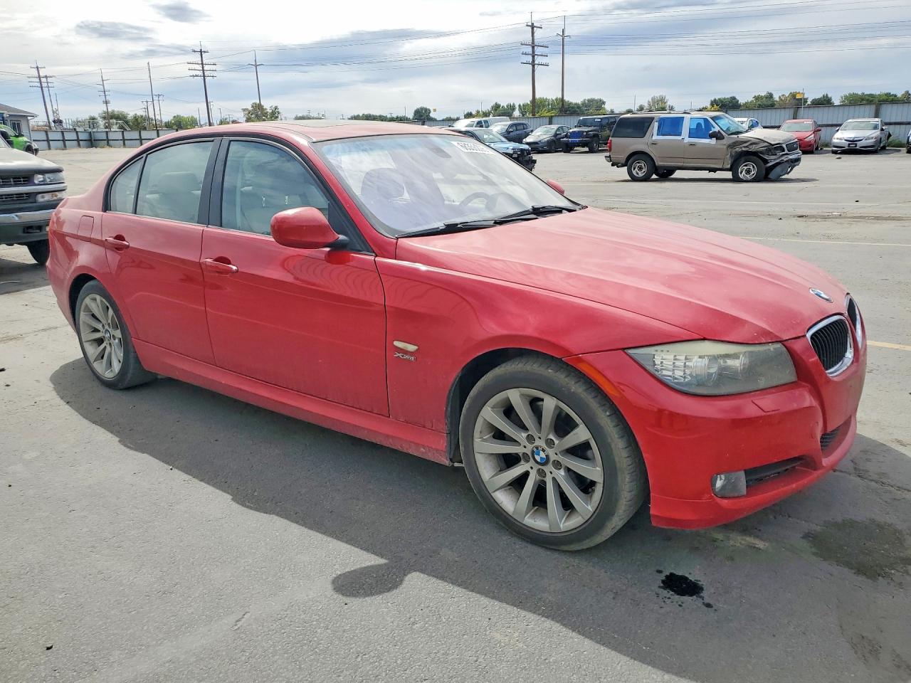 2011 Bmw 328 Xi Red vin: WBAPK7C53BA817532