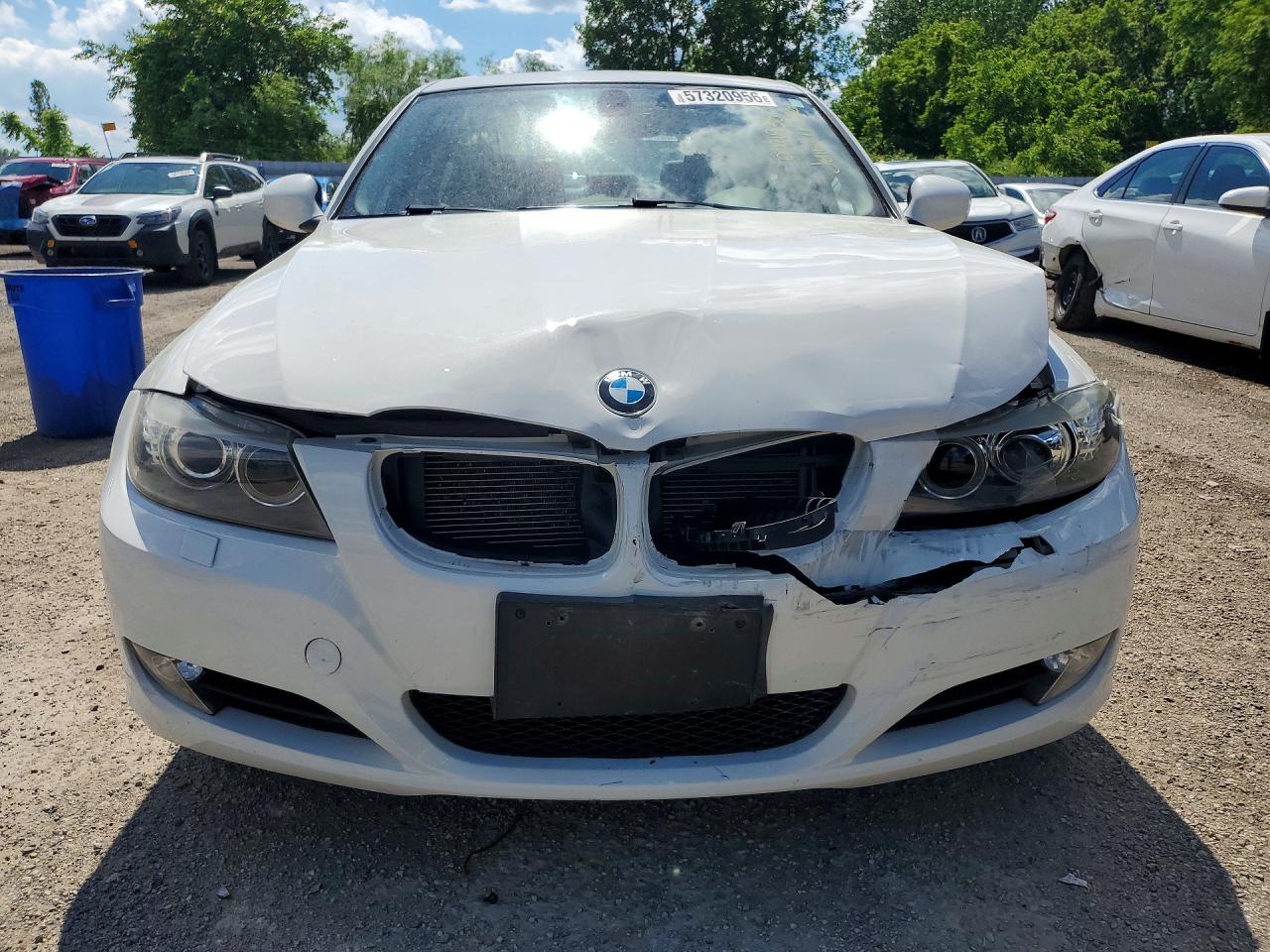 2011 Bmw 328 Xi White vin: WBAPK7C54BA974938