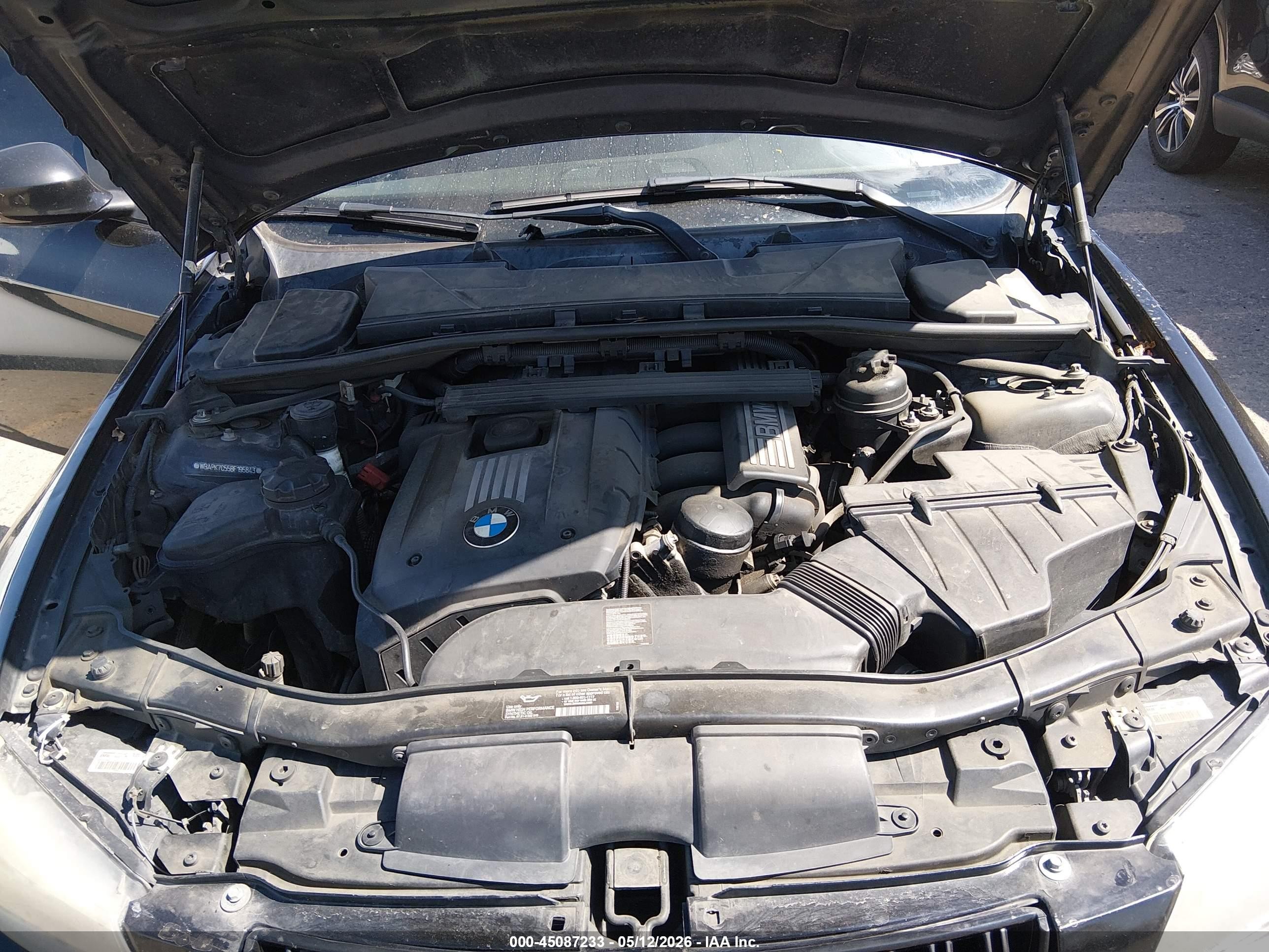 2011 Bmw 328i Xdrive Черный vin: WBAPK7C55BF195843