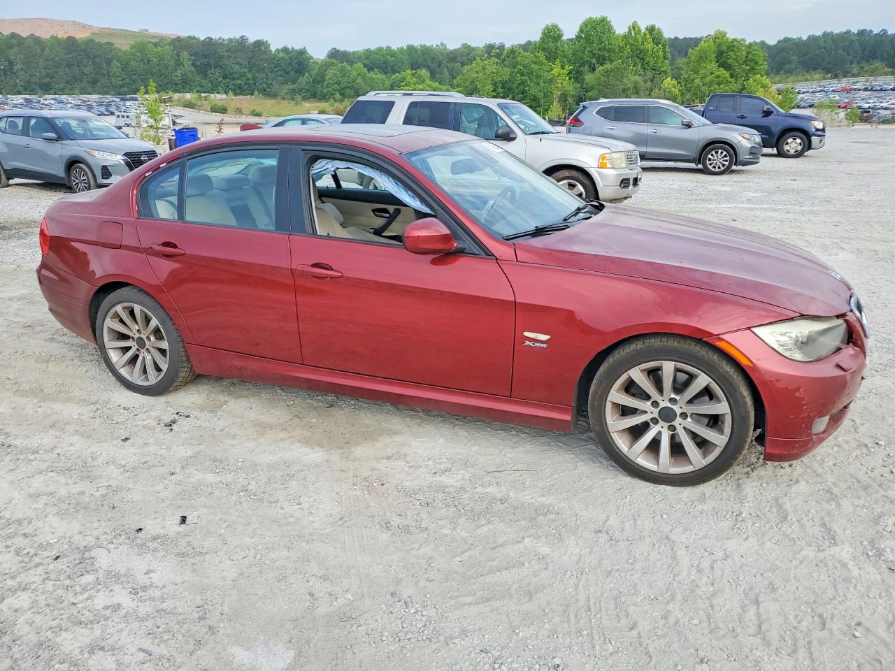 2011 Bmw 328 Xi Red vin: WBAPK7C55BF196149