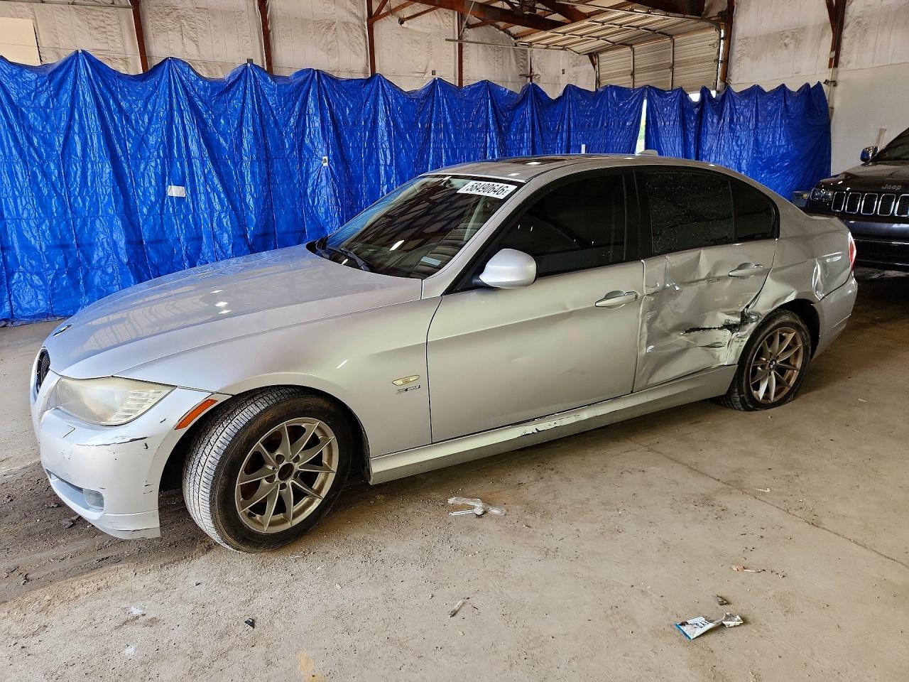 2010 Bmw 328 Xi Silver vin: WBAPK7C56AA460412