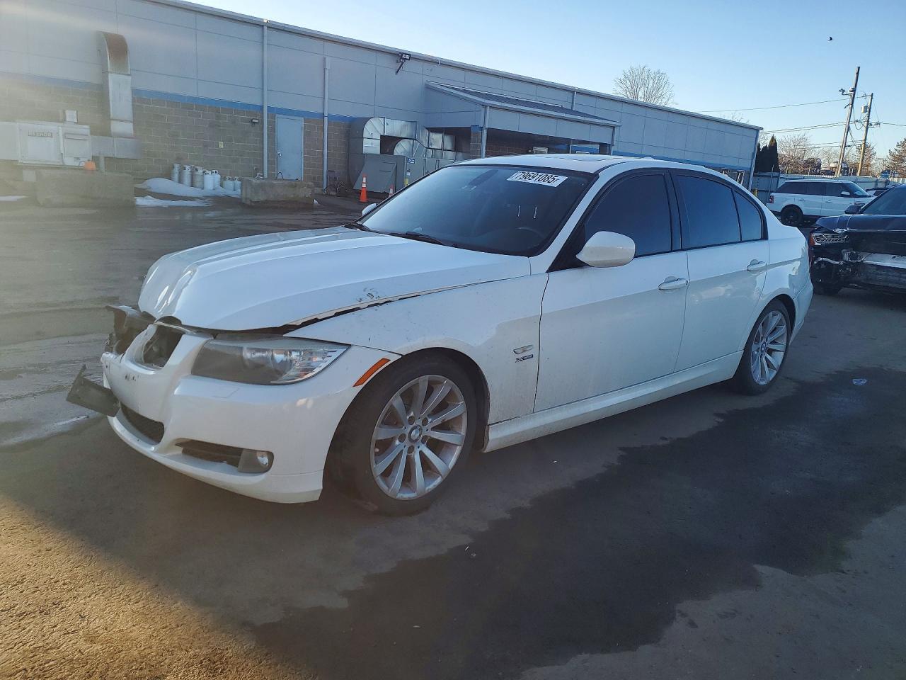 2011 Bmw 328 Xi White vin: WBAPK7C57BA817937