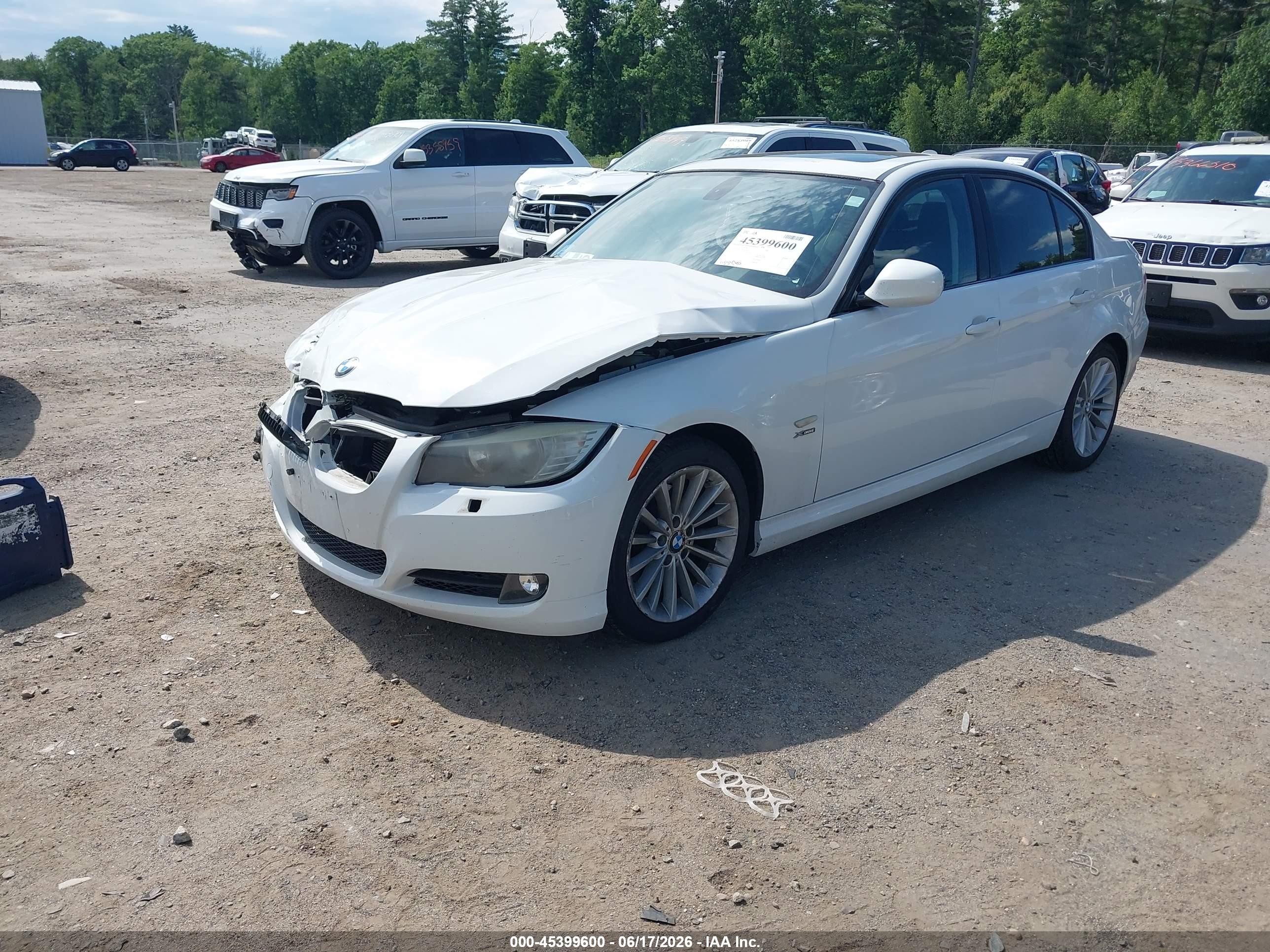 2011 Bmw 328i Xdrive White vin: WBAPK7C57BA820871