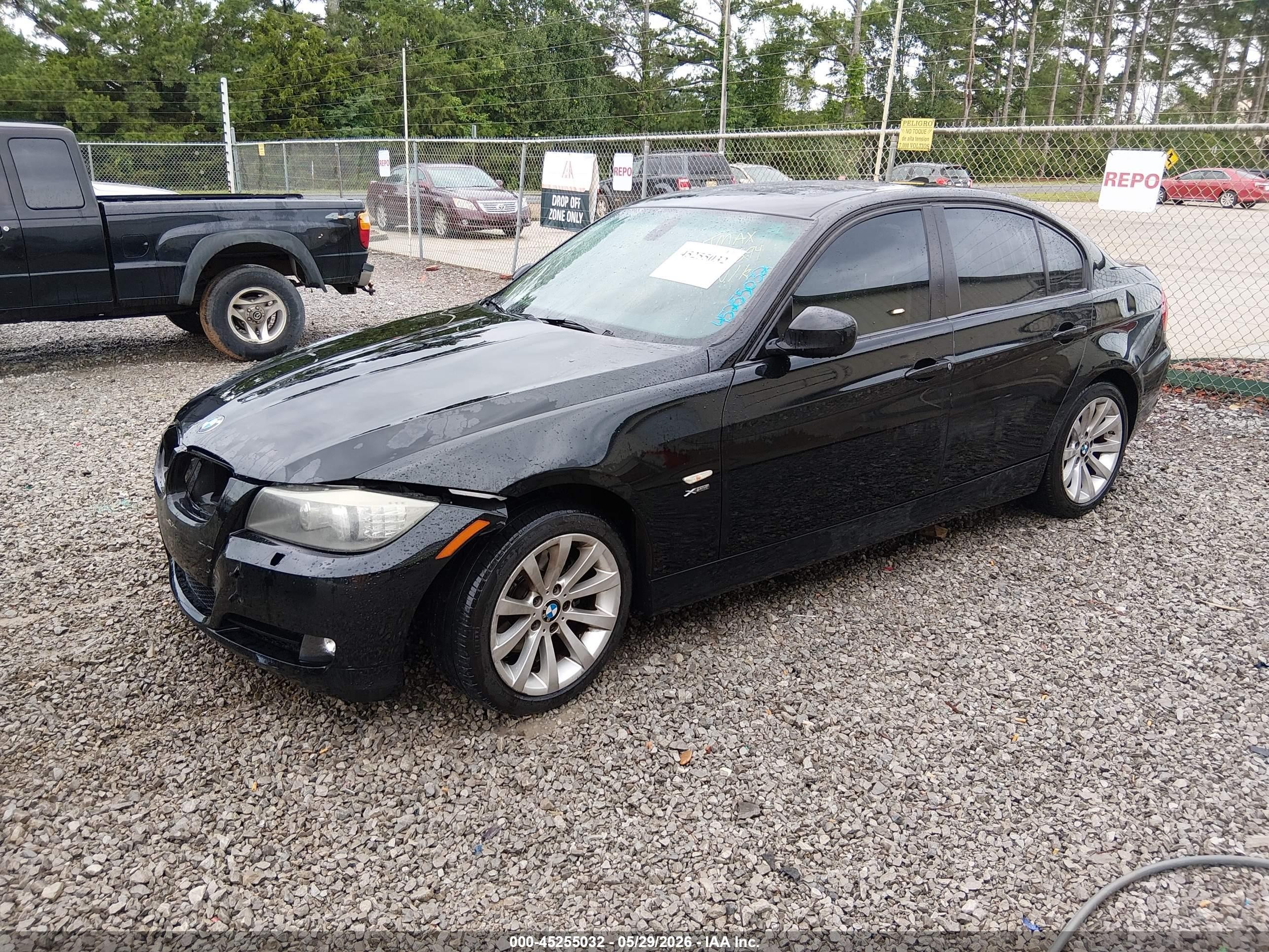 2011 Bmw 328i Xdrive Black vin: WBAPK7C57BA969894