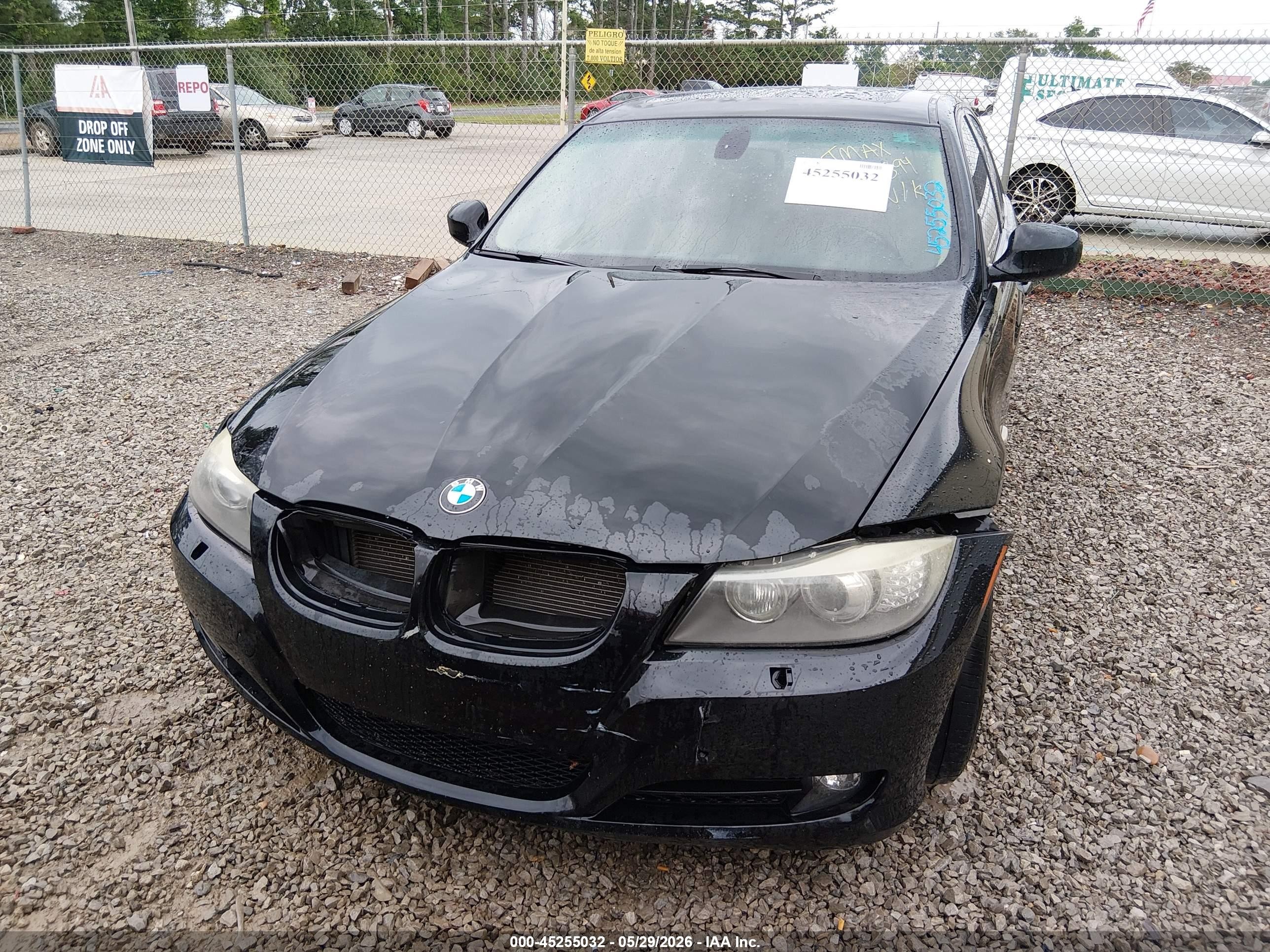 2011 Bmw 328i Xdrive Black vin: WBAPK7C57BA969894