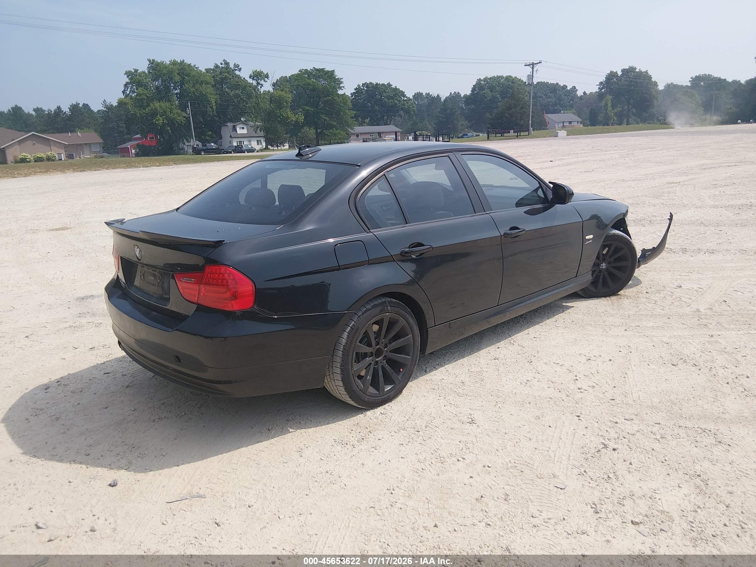 2011 Bmw 328i Xdrive Black vin: WBAPK7C57BF083531