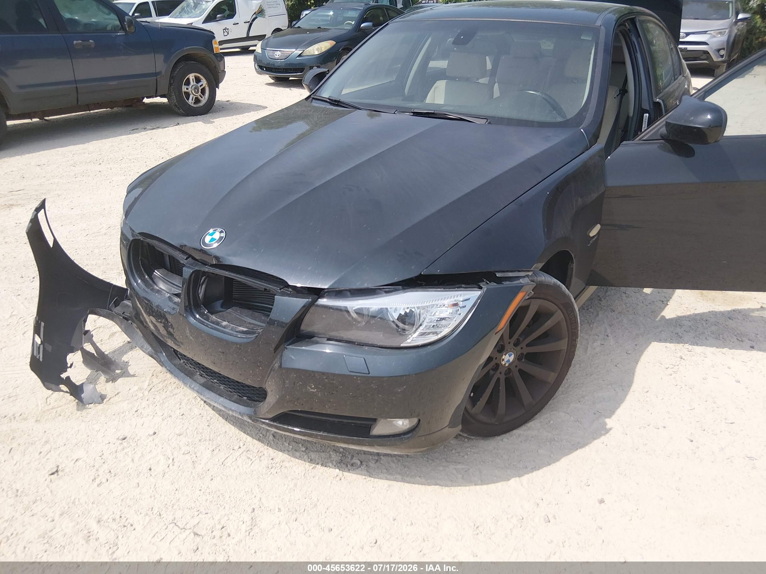 2011 Bmw 328i Xdrive Black vin: WBAPK7C57BF083531