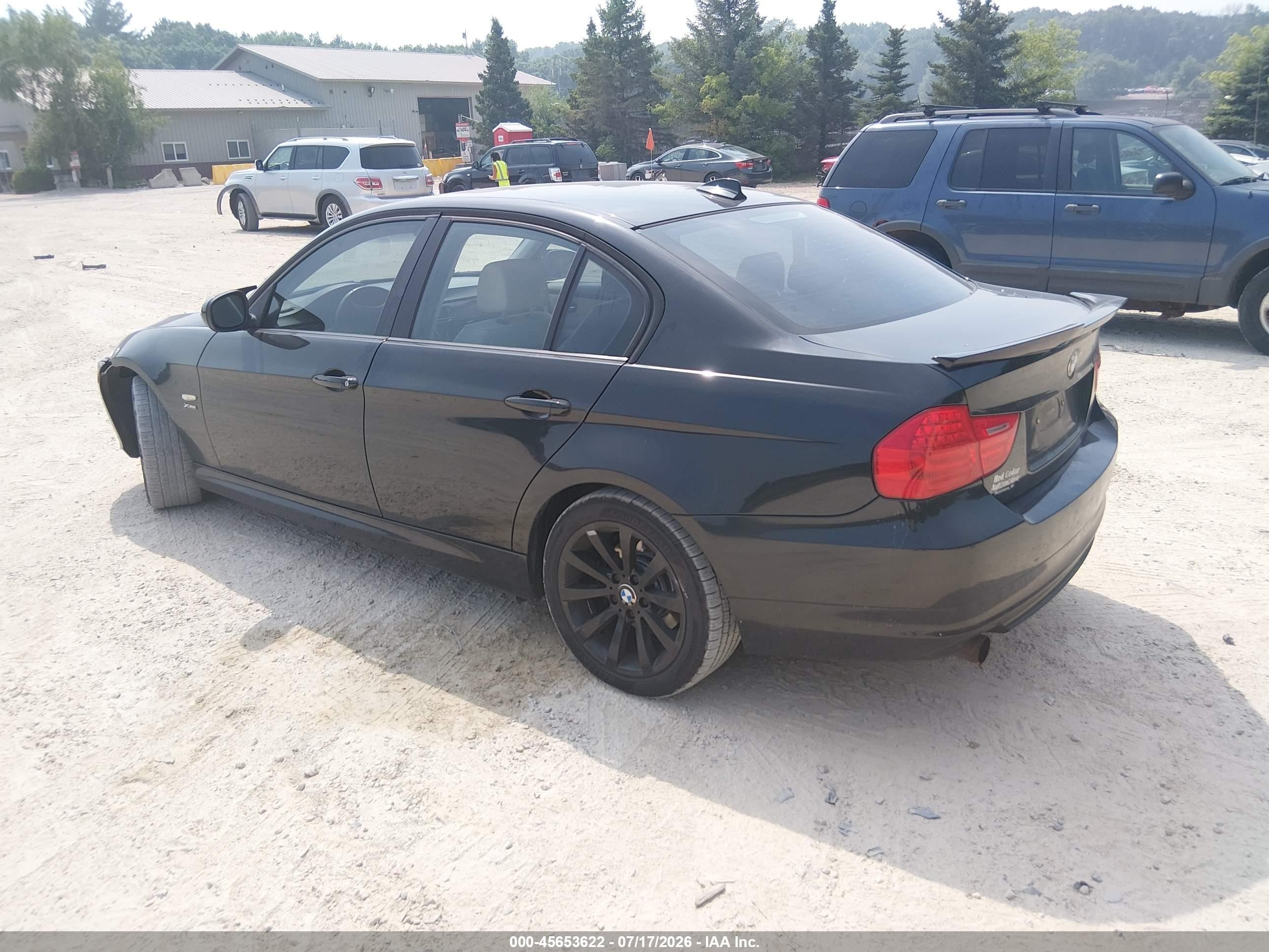 2011 Bmw 328i Xdrive Black vin: WBAPK7C57BF083531