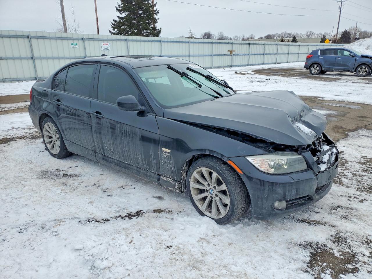 2011 Bmw 328 Xi Черный vin: WBAPK7C57BF083657