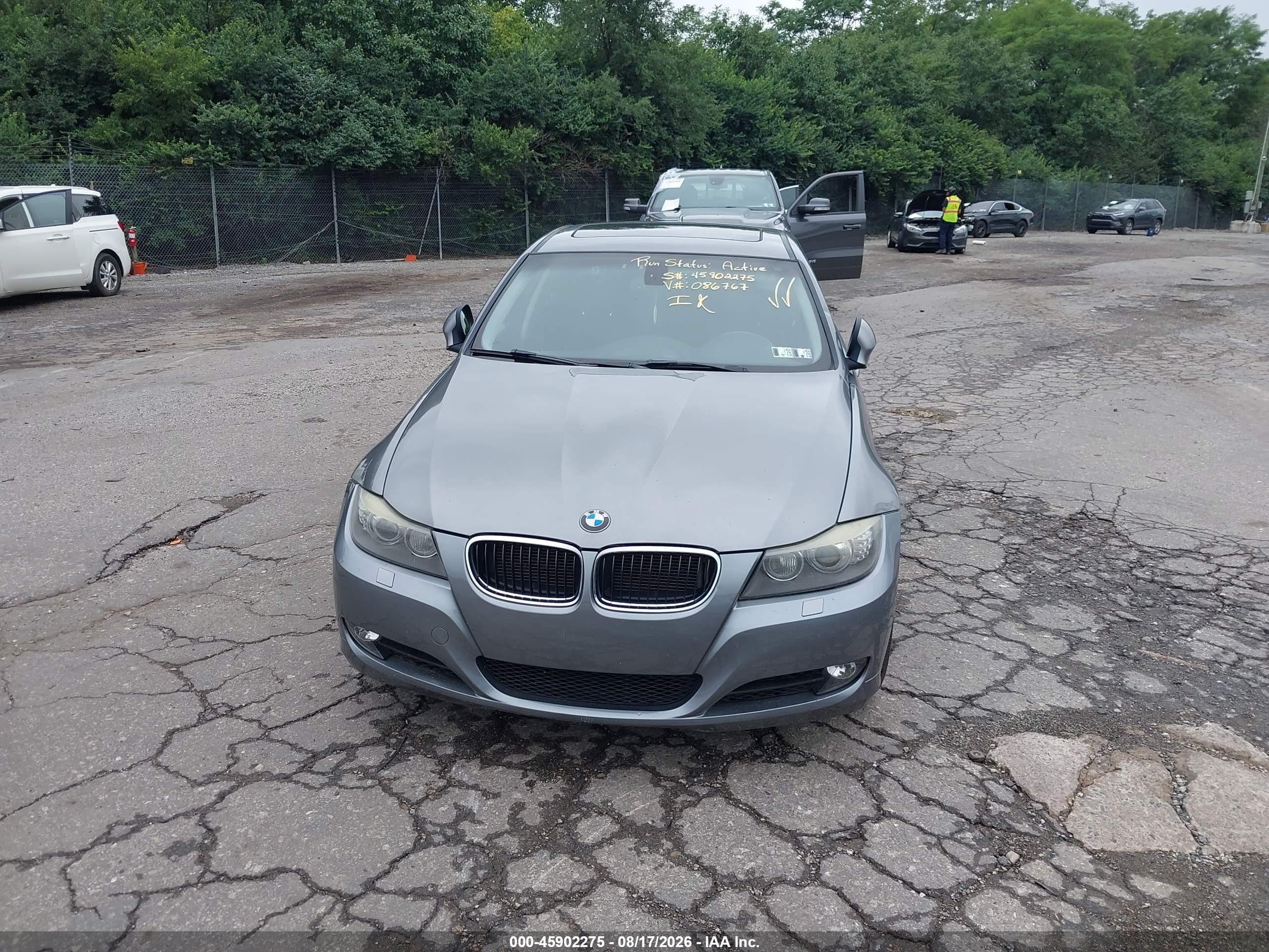 2011 Bmw 328i Xdrive Gray vin: WBAPK7C57BF086767