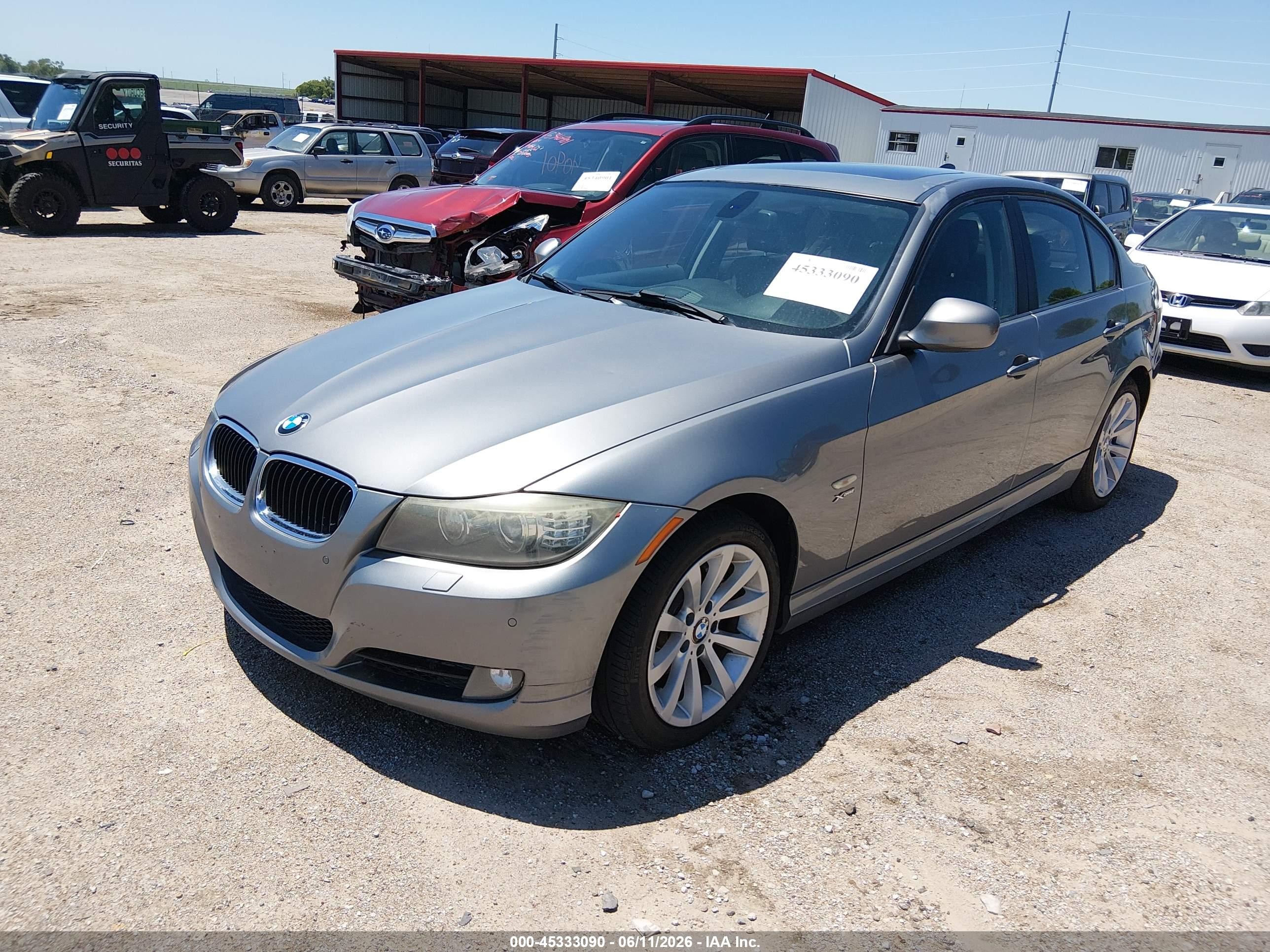 2011 Bmw 328i Xdrive Silver vin: WBAPK7C58BA771504