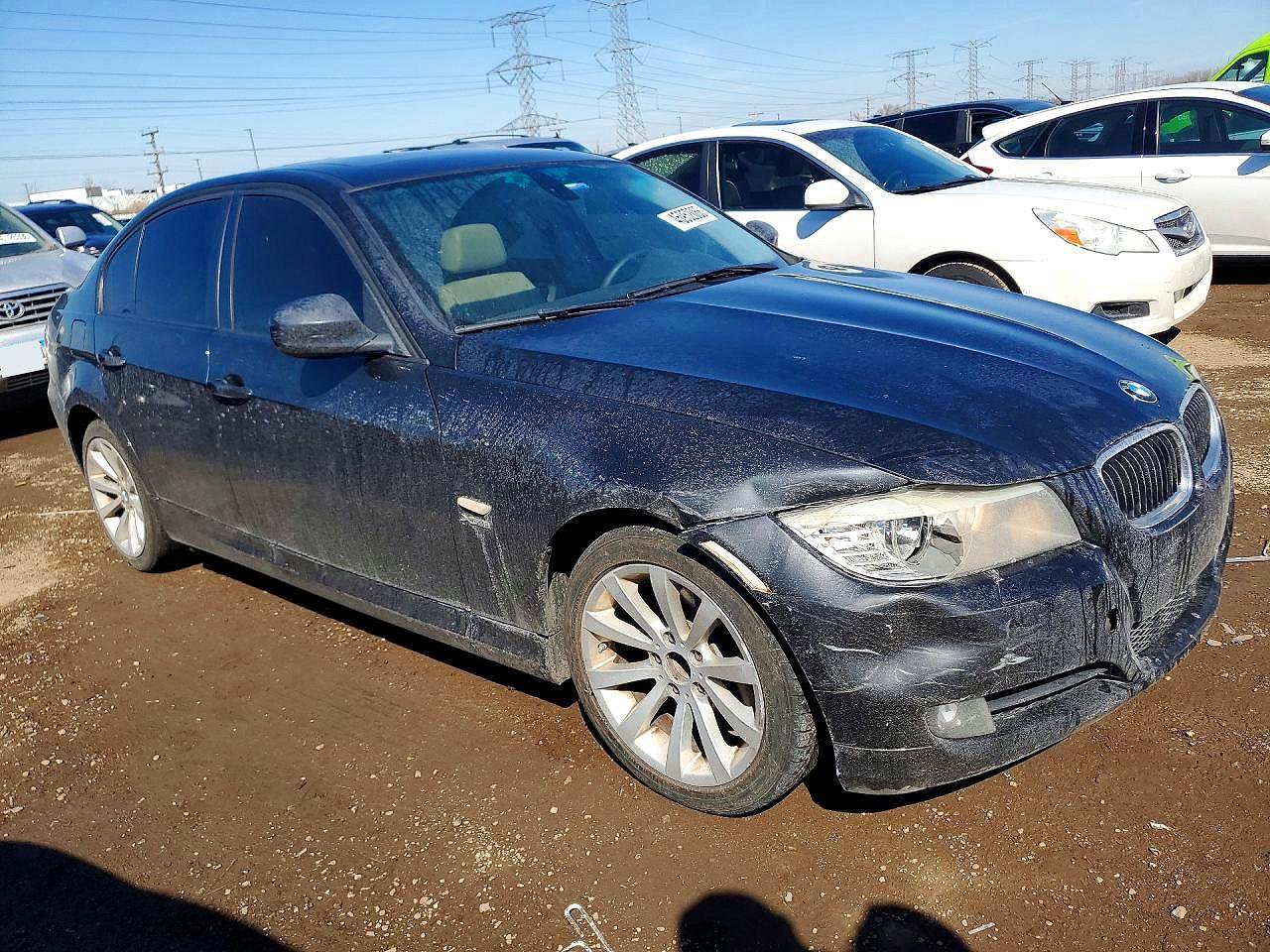 2011 Bmw 328 Xi Black vin: WBAPK7C58BF082274
