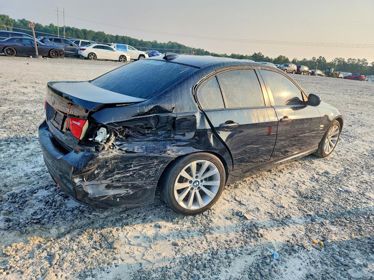 2011 Bmw 328 Xi Black vin: WBAPK7C58BF196744