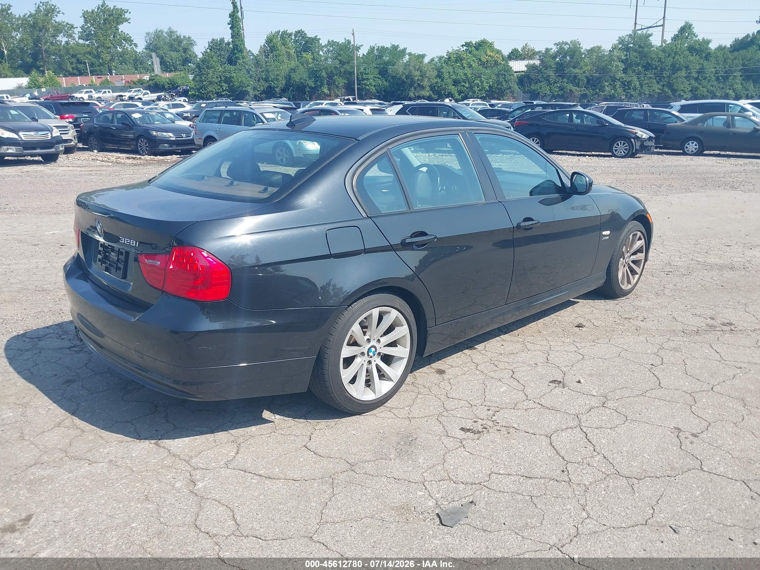 2011 Bmw 328i Xdrive Black vin: WBAPK7C59BA971310
