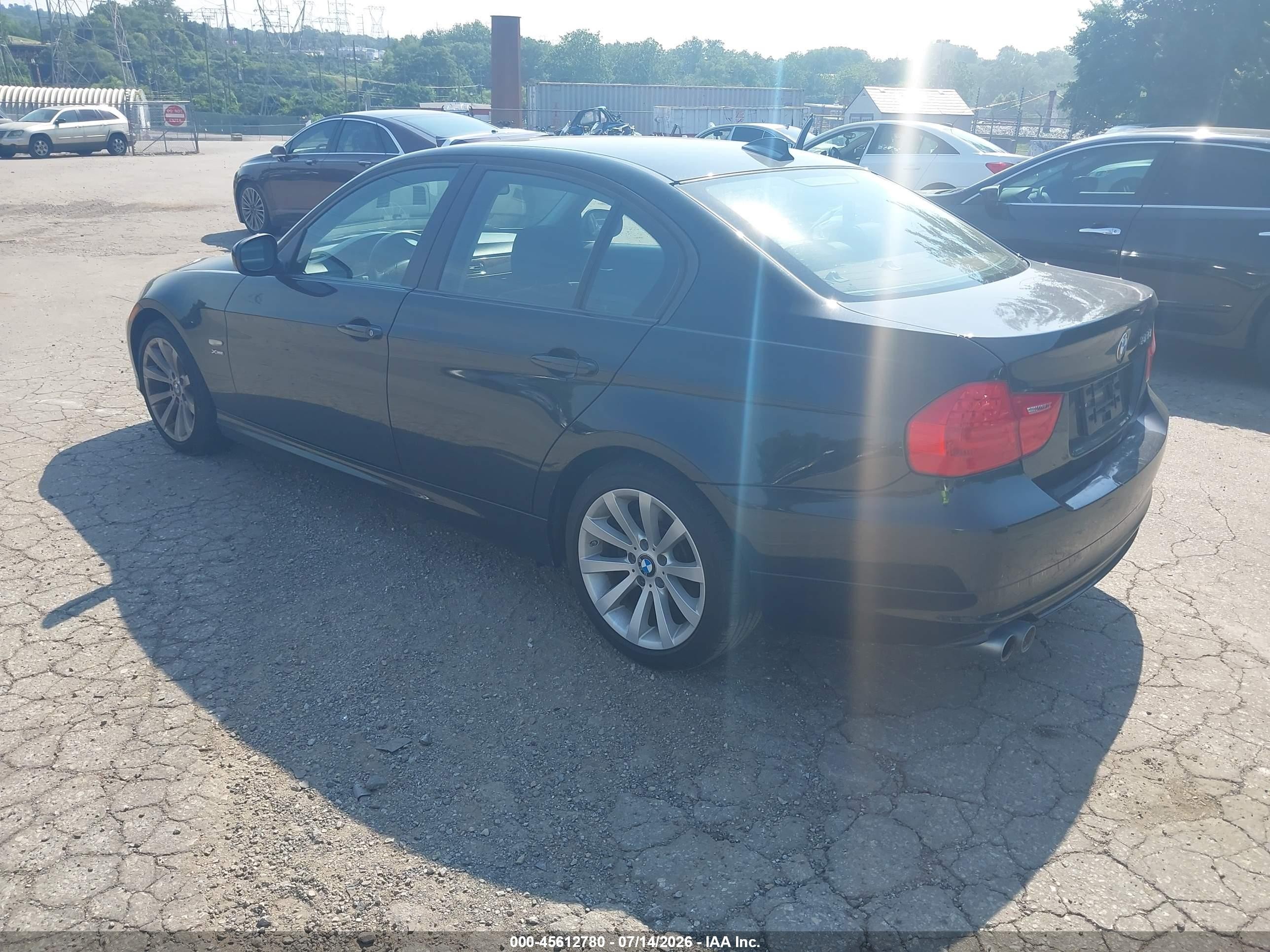 2011 Bmw 328i Xdrive Black vin: WBAPK7C59BA971310