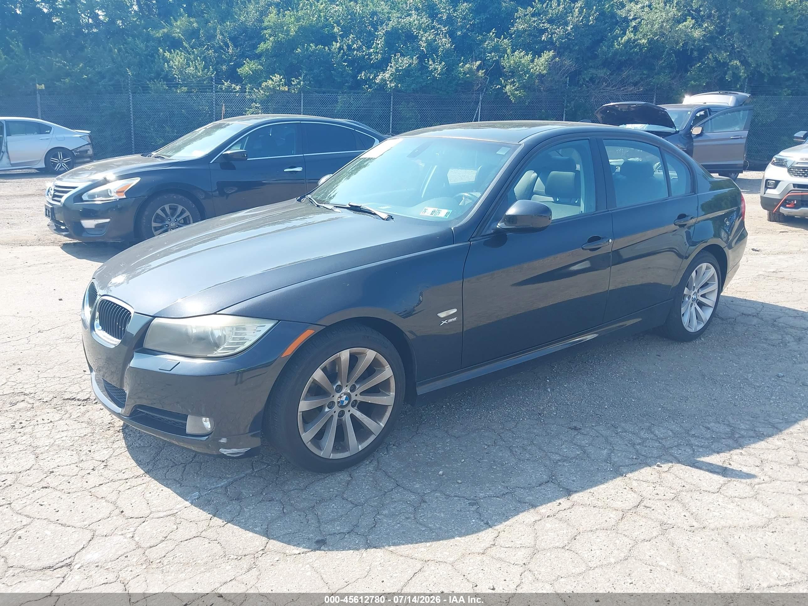 2011 Bmw 328i Xdrive Black vin: WBAPK7C59BA971310