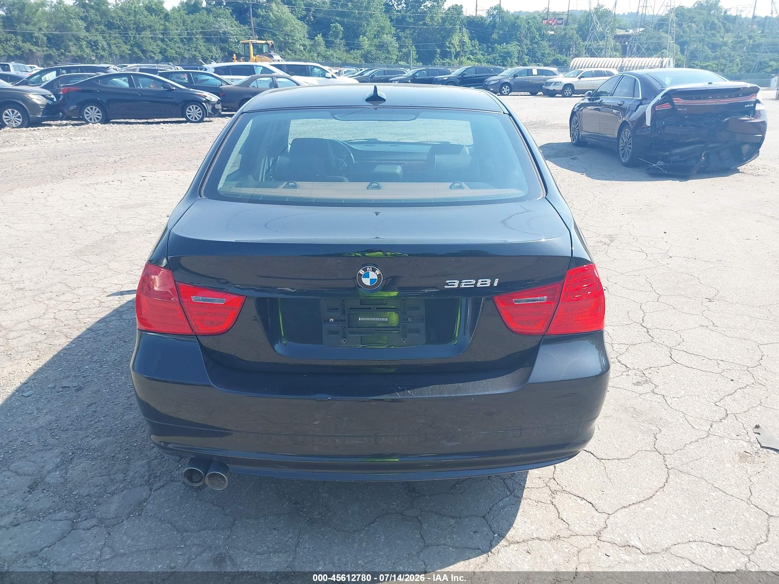 2011 Bmw 328i Xdrive Black vin: WBAPK7C59BA971310