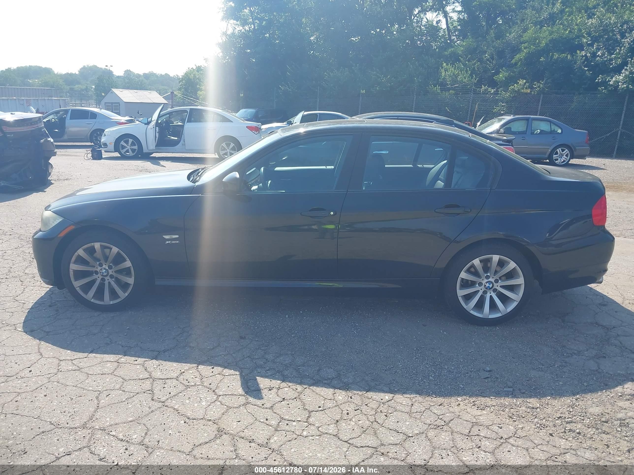 2011 Bmw 328i Xdrive Black vin: WBAPK7C59BA971310