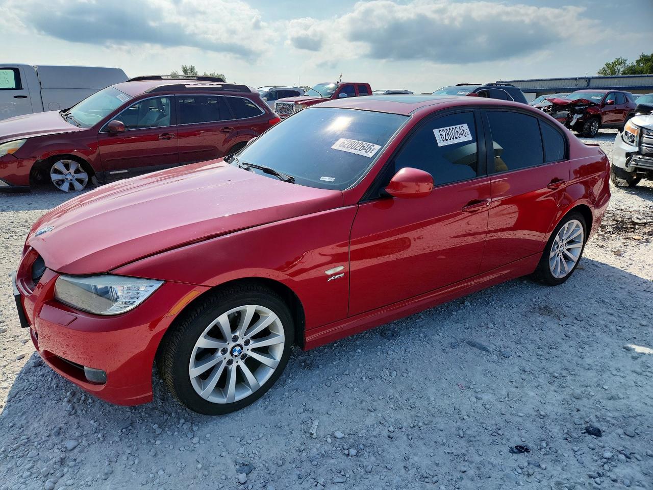 2011 Bmw 328 Xi Red vin: WBAPK7C5XBA464092