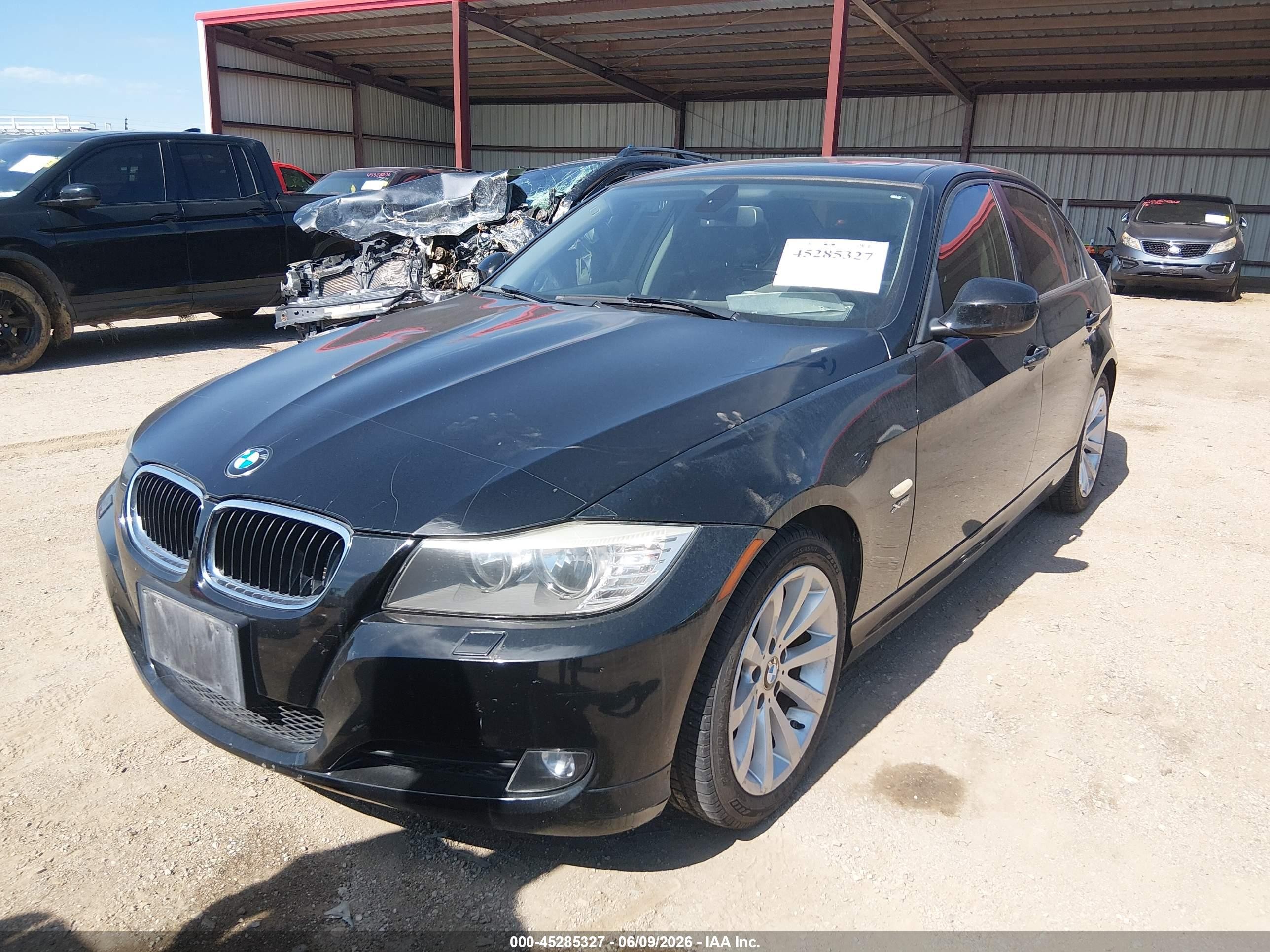 2011 Bmw 328i Xdrive Black vin: WBAPK7C5XBA771519